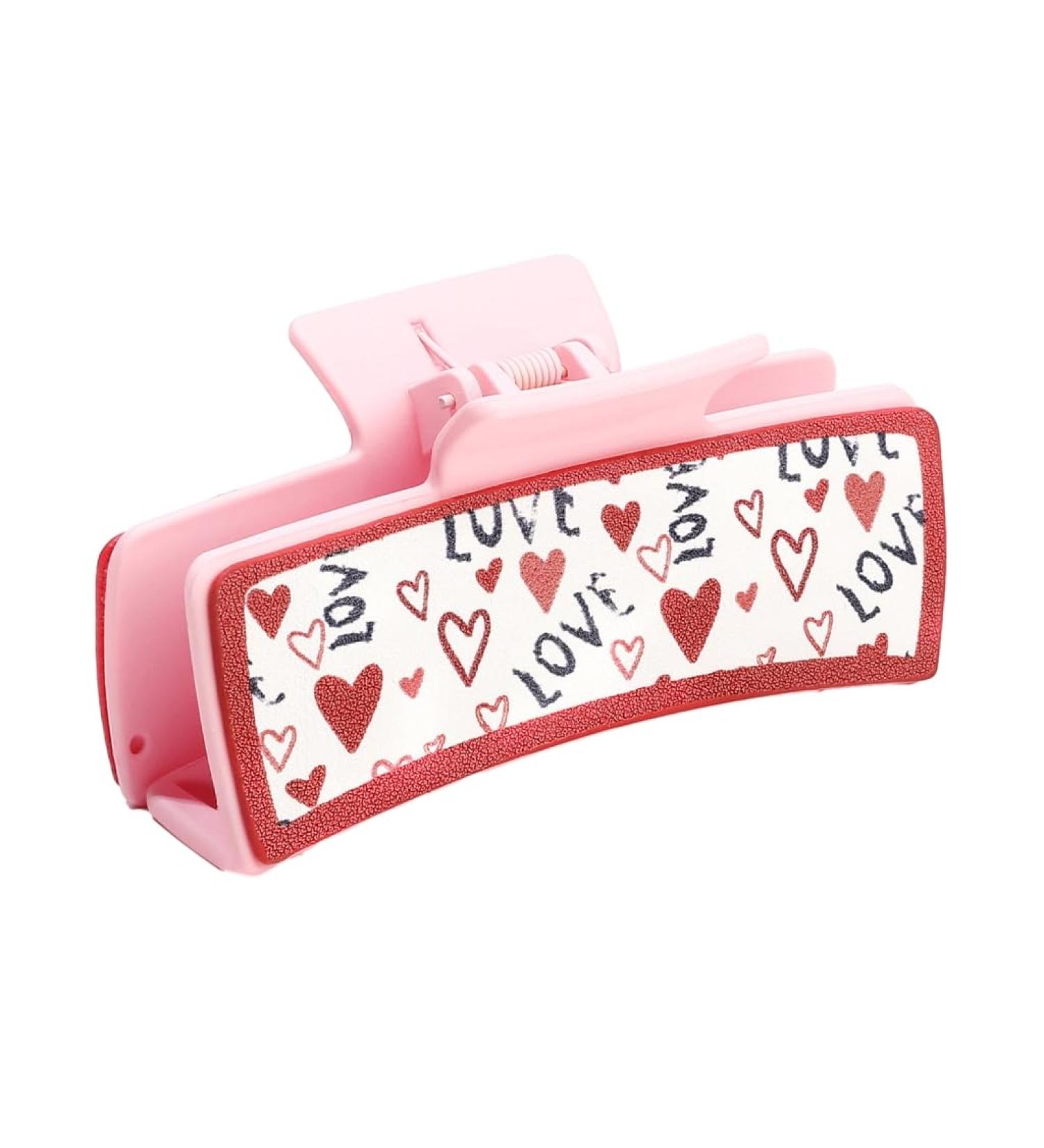 XIAHIOPT Heart Large Hair Claw Clips Hair Jaw Clip Valentine's Day Hair Catch Barrettes Ponytail Holder Hair Props A35 - Buy Online on GoSupps.com