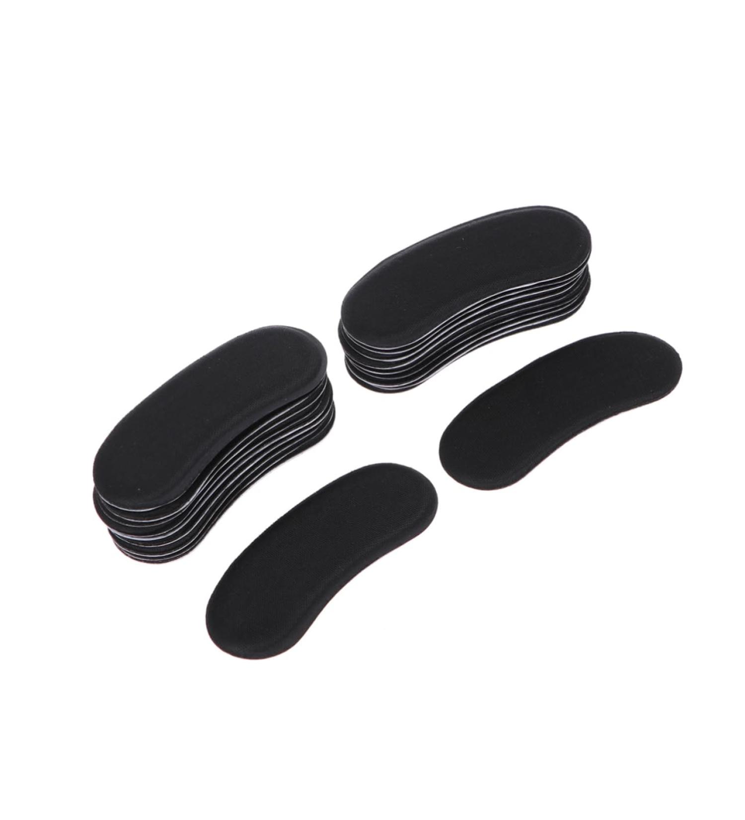 10 Pair Heel Liner Pads - Padded Heel Cushion Insoles & Shoe Accessories for High Heels | Comfort & Support in Black M - Buy Online on GoSupps.com