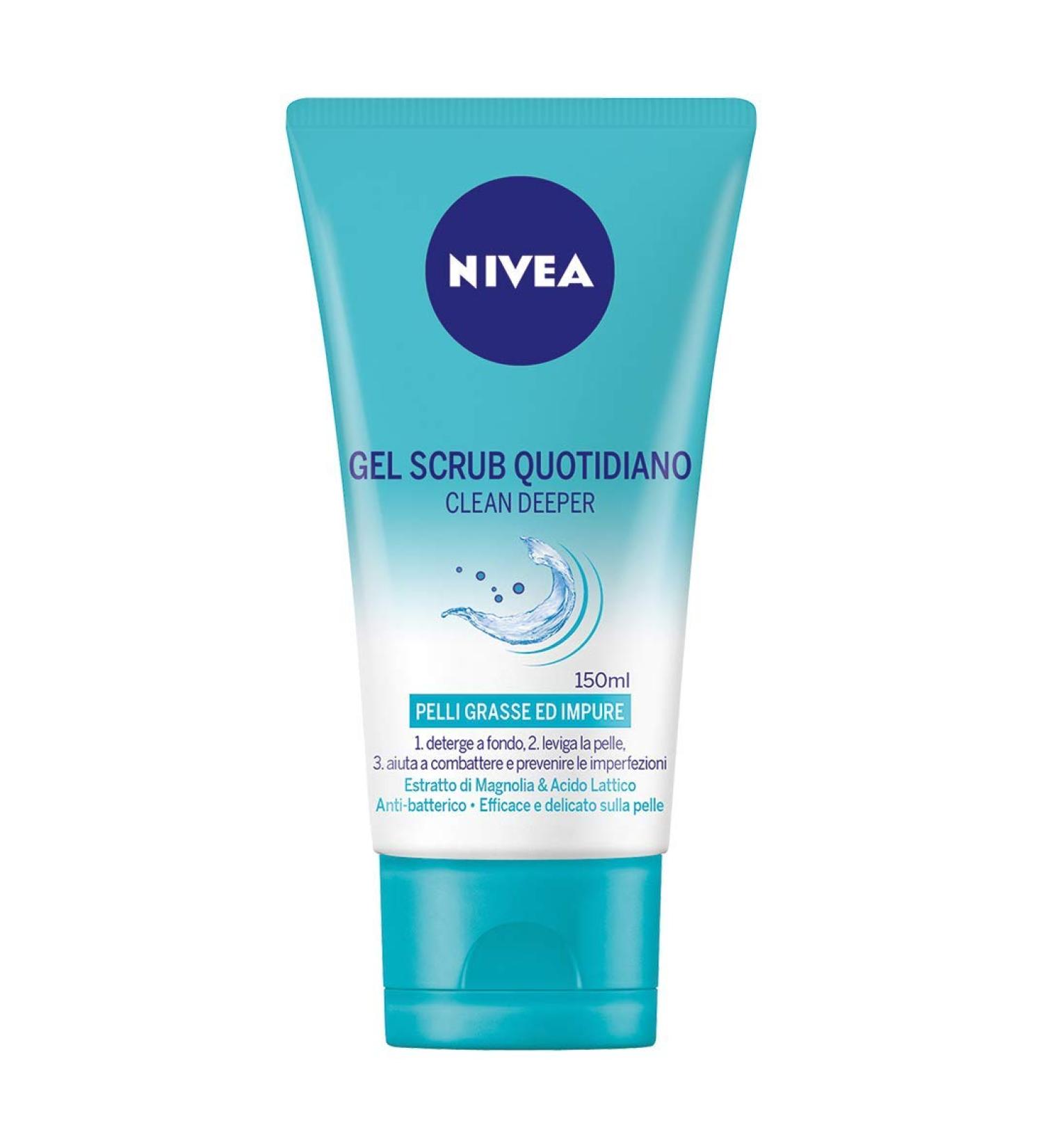  NIVEA Nivea Clean Deeper Daily Scrub Gel 150 ml - Buy Online on GoSupps.com
