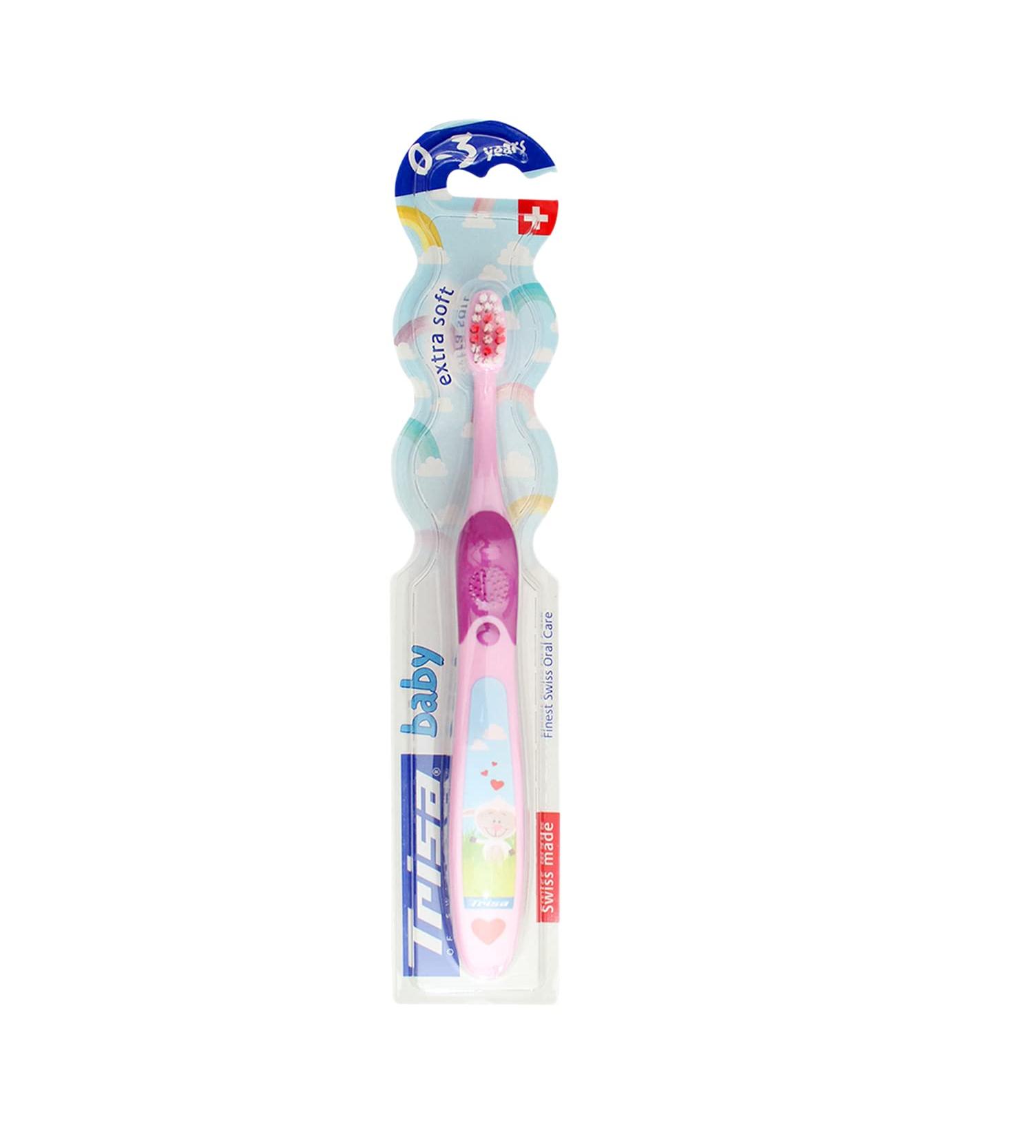 Trisa Baby Toothbrush - Blue | Soft Bristles for Gentle Oral Care | International Shipping Available - Buy Online on GoSupps.com