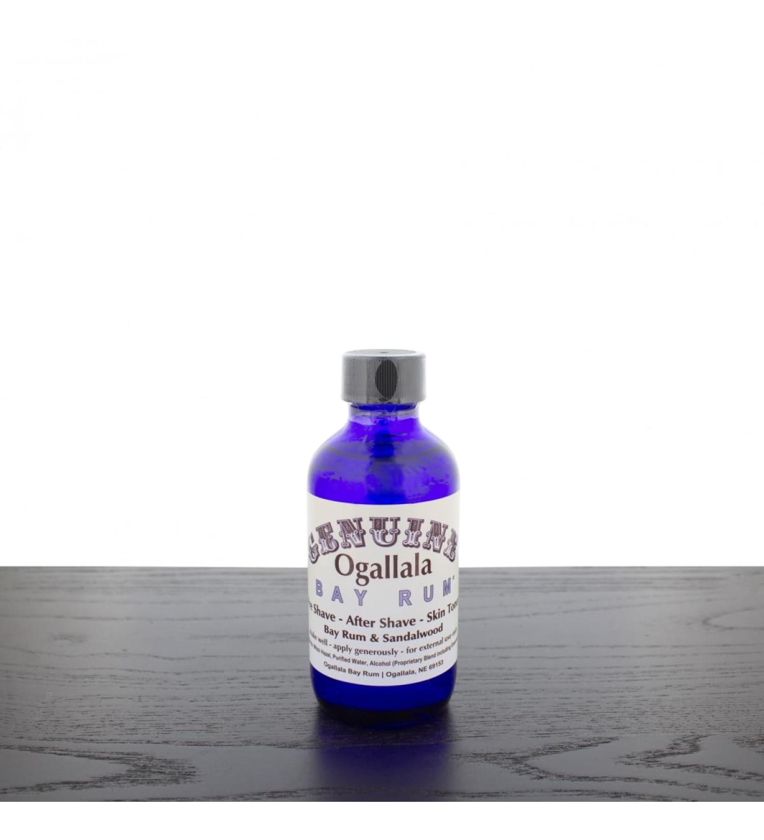 8 oz Genuine Ogallala Bay Rum & Sandalwood Aftershave Old-time looking bottle and label.