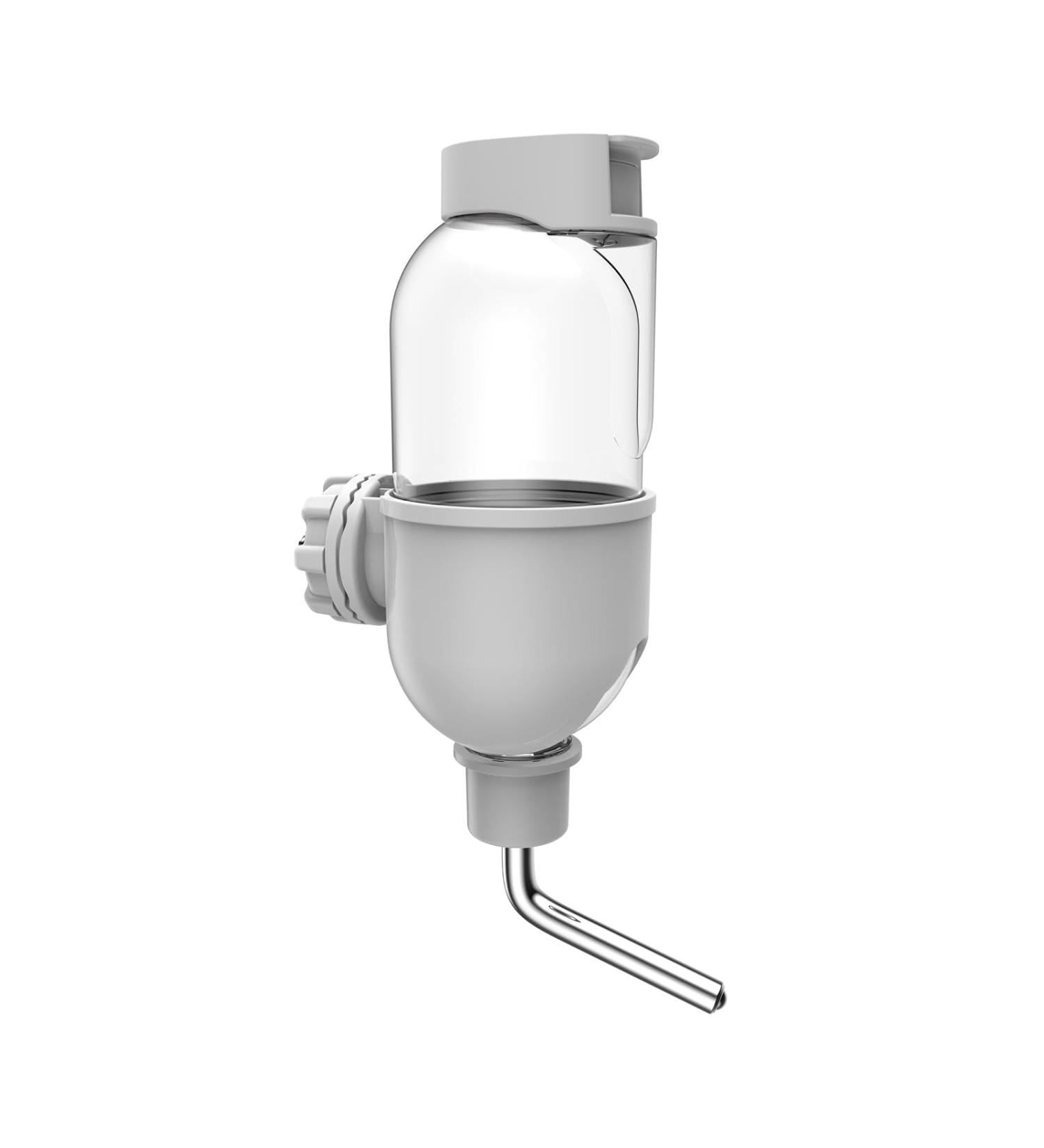 500ml PET Water Bottle for Small Animals - Cage Crate Dispenser for Rabbit Guinea Pig Chinchilla Ferret Squirrel Hedgehog - Grey - Buy Online on GoSupps.com