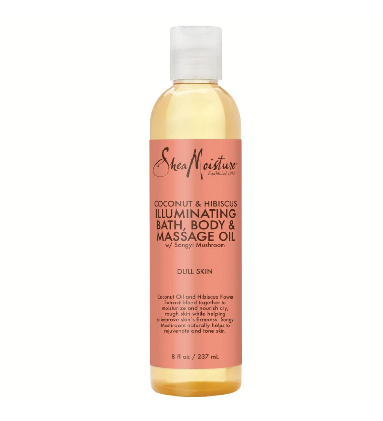Shea Moisture Coconut & Hibiscus Massage Oil - 8 oz - Buy Online on GoSupps.com