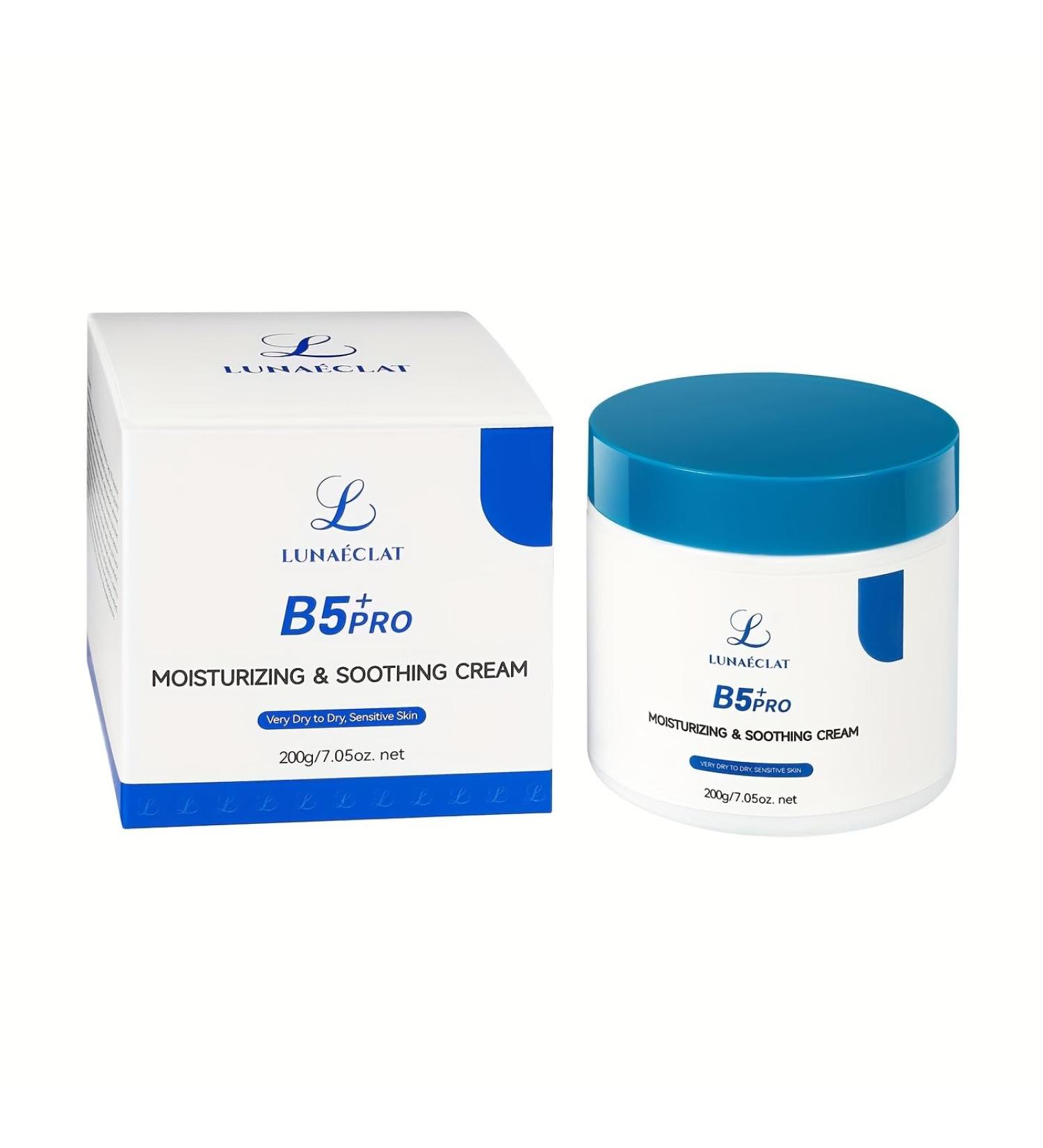 B5 Moisturizing Soothing Cream - Centella Asiatica & Niacinamide for Dry Sensitive Skin | Hydrating Face & Hand Moisturizer - 7.05 Oz - Buy Online on GoSupps.com
