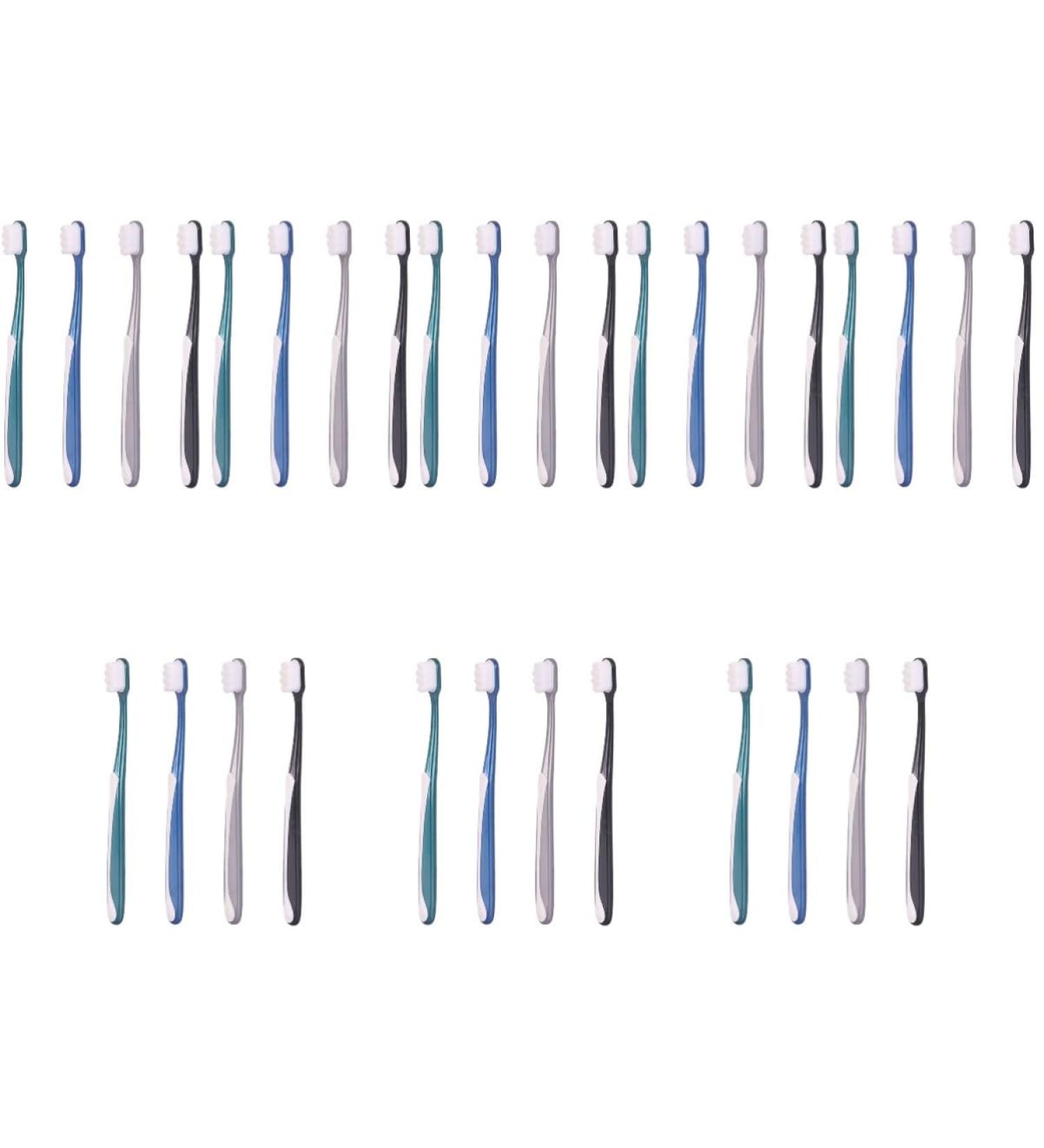 Buy Lurrose 32 Pcs Soft Toothbrush Set for Adults - Extra Soft Charcoal Toothbrushes for Gentle Cleaning | Ideal for Pregnant Women & Household Use - Buy Online on GoSupps.com