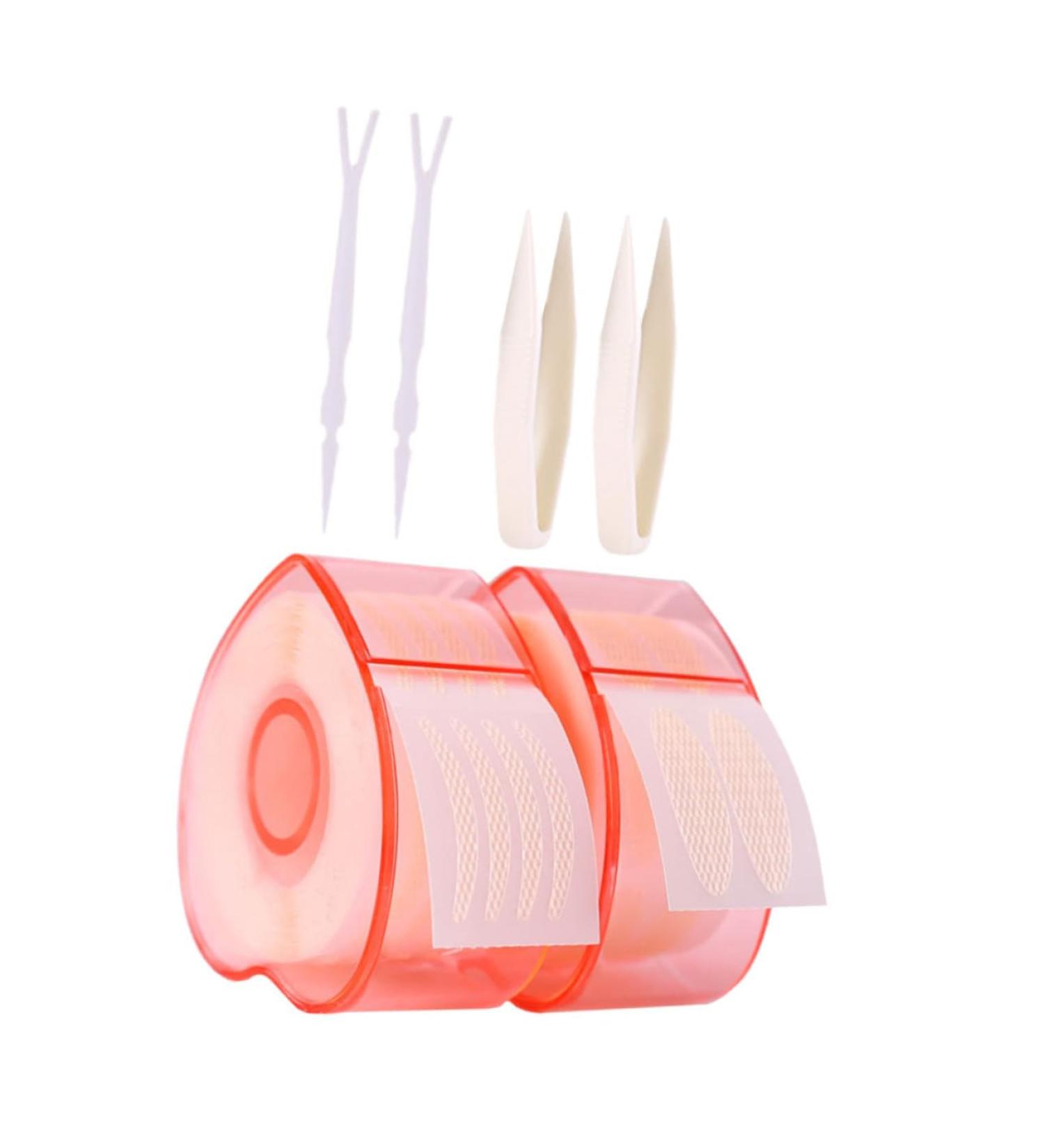 Beavorty 2 Roll lace double eyelid sticker women eye tape Invisible Double Eyelid Tape Instant Eye Lift Strips for women eyelid lifter strip makeup tape makeup set double eyelid fiber eyes - Buy Online on GoSupps.com