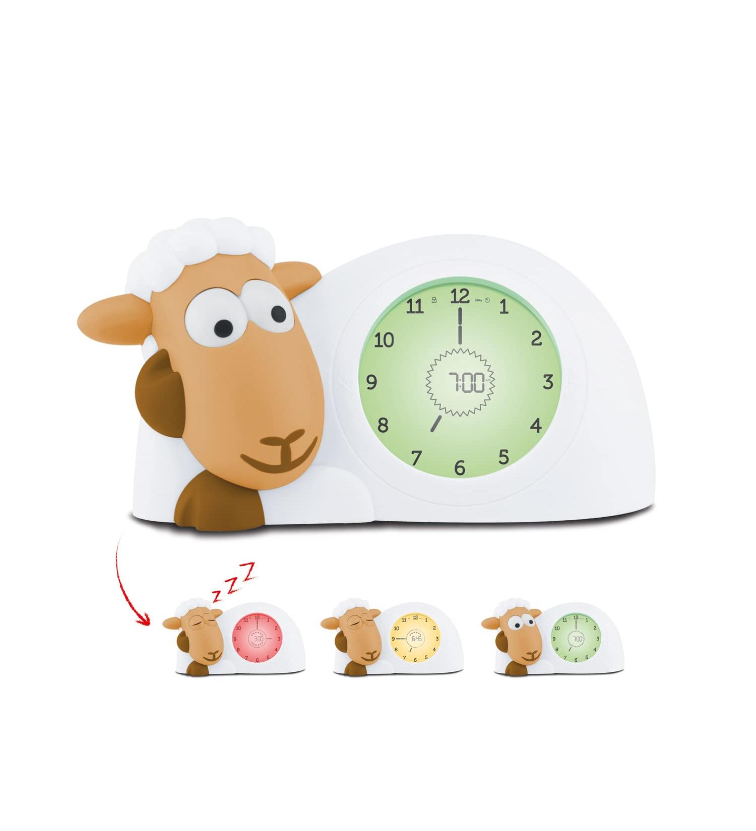 Zuzu Sam the Lamb Clock & Night Light for Kids | Adjustable Brightness & Auto Shutdown | Ideal Sofa Bed Companion for Sleep Routine - Buy Online on GoSupps.com