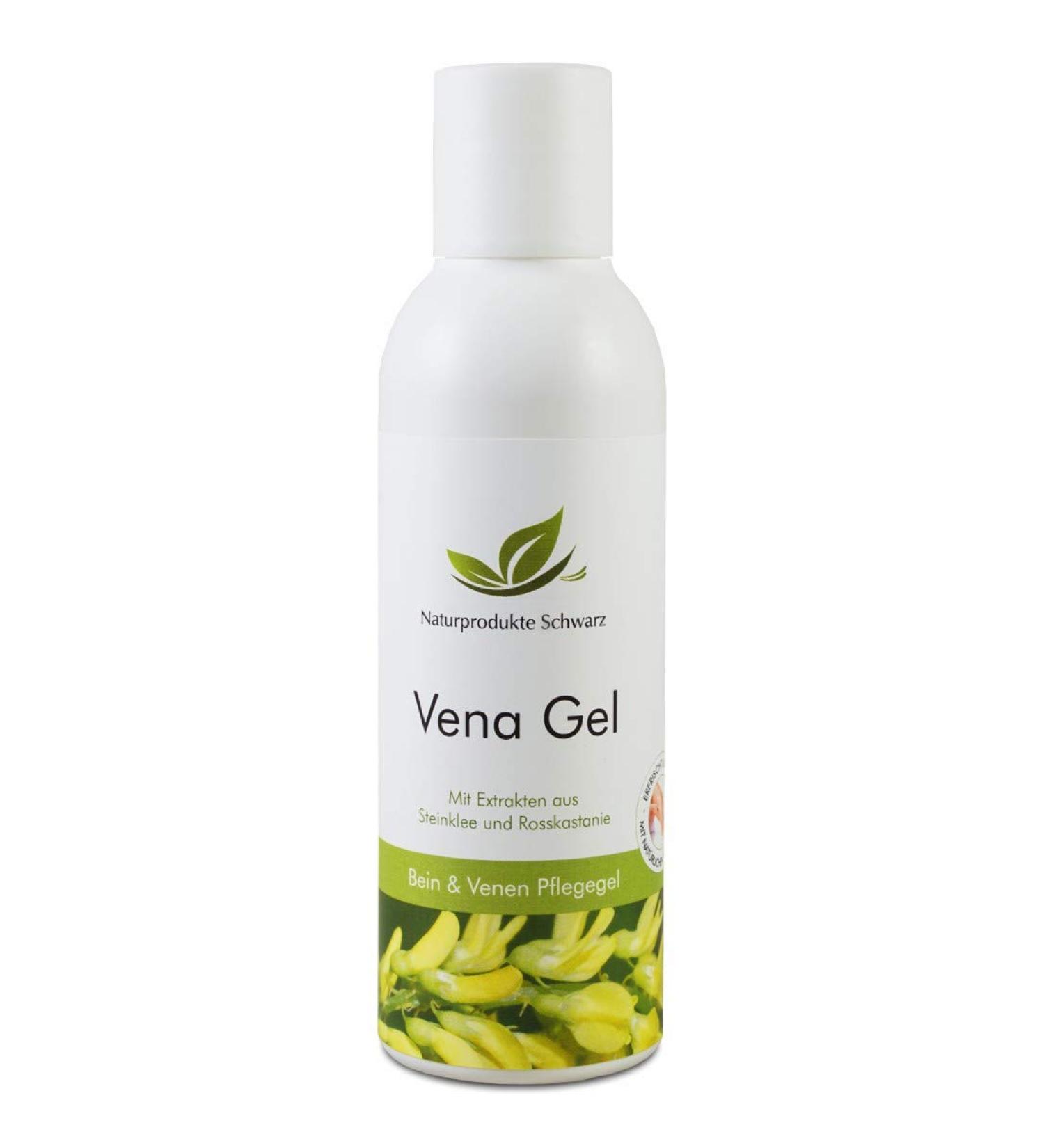 Naturprodukte Schwarz Vena Leg & Vein Gel - 150 ml with Sweet Clover & Horse Chestnut - International Shipping Available - Buy Online on GoSupps.com