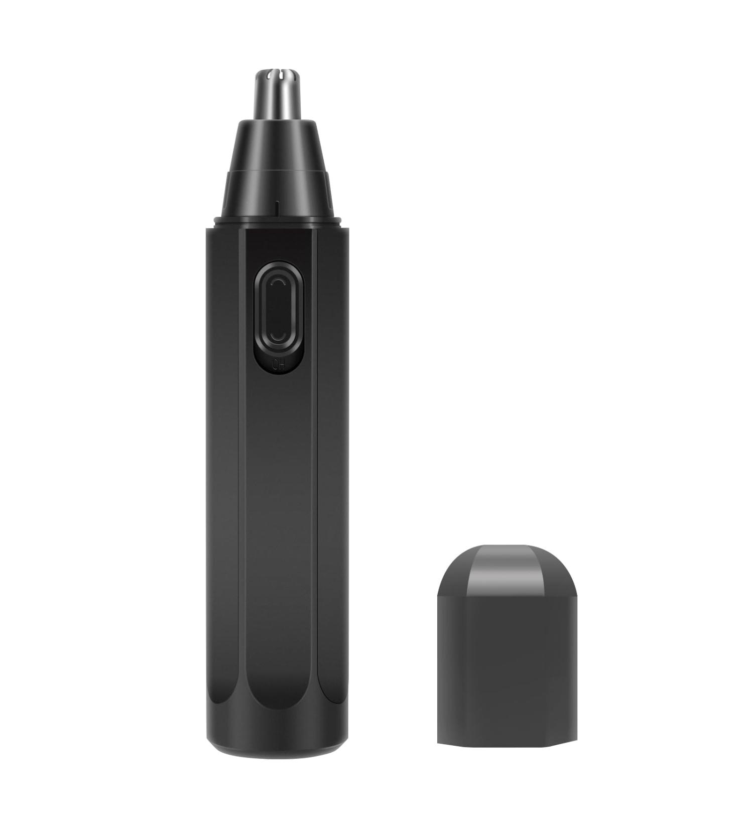 Linkidea Portable Nose Hair Trimmer for Men - Washable Double-Edged Safe Cutter Head - Black - Buy Online on GoSupps.com