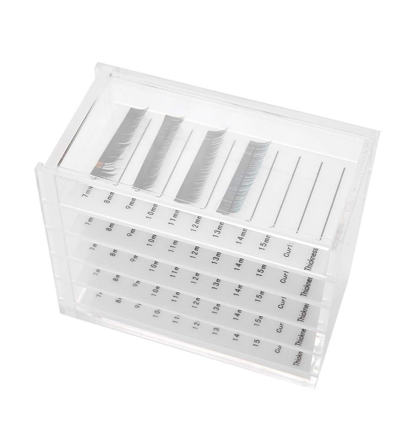 Shop Premium Lash Storage Organizer - 5 Layer Plastic Box for False Eyelashes | Ideal Eyelash Extension Tools & Pallet Holder - Buy Online on GoSupps.com