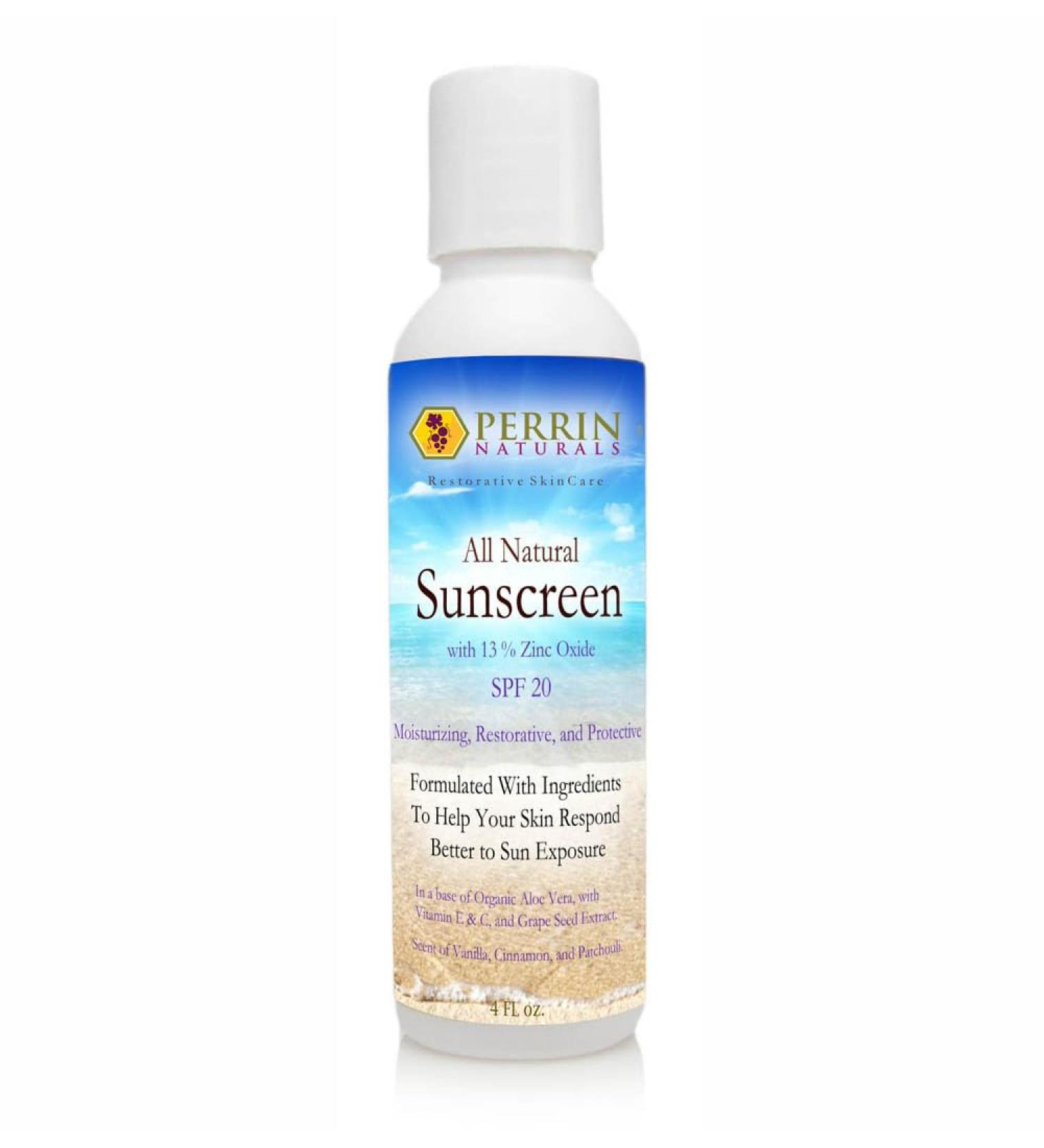 All Natural Sunscreen | Restorative Antioxidant Cinnamon Vanilla Patchouli Frankincense 4 Ounce - Buy Online on GoSupps.com