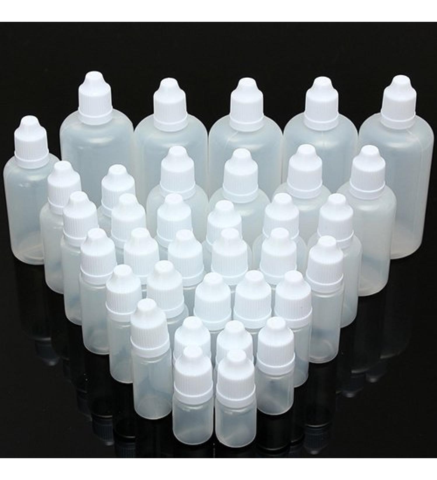 5 x 100ml Squeeze Bottles - Empty Flexible Plastic Bottles for Eye Drops - International Shipping Available - Buy Online on GoSupps.com