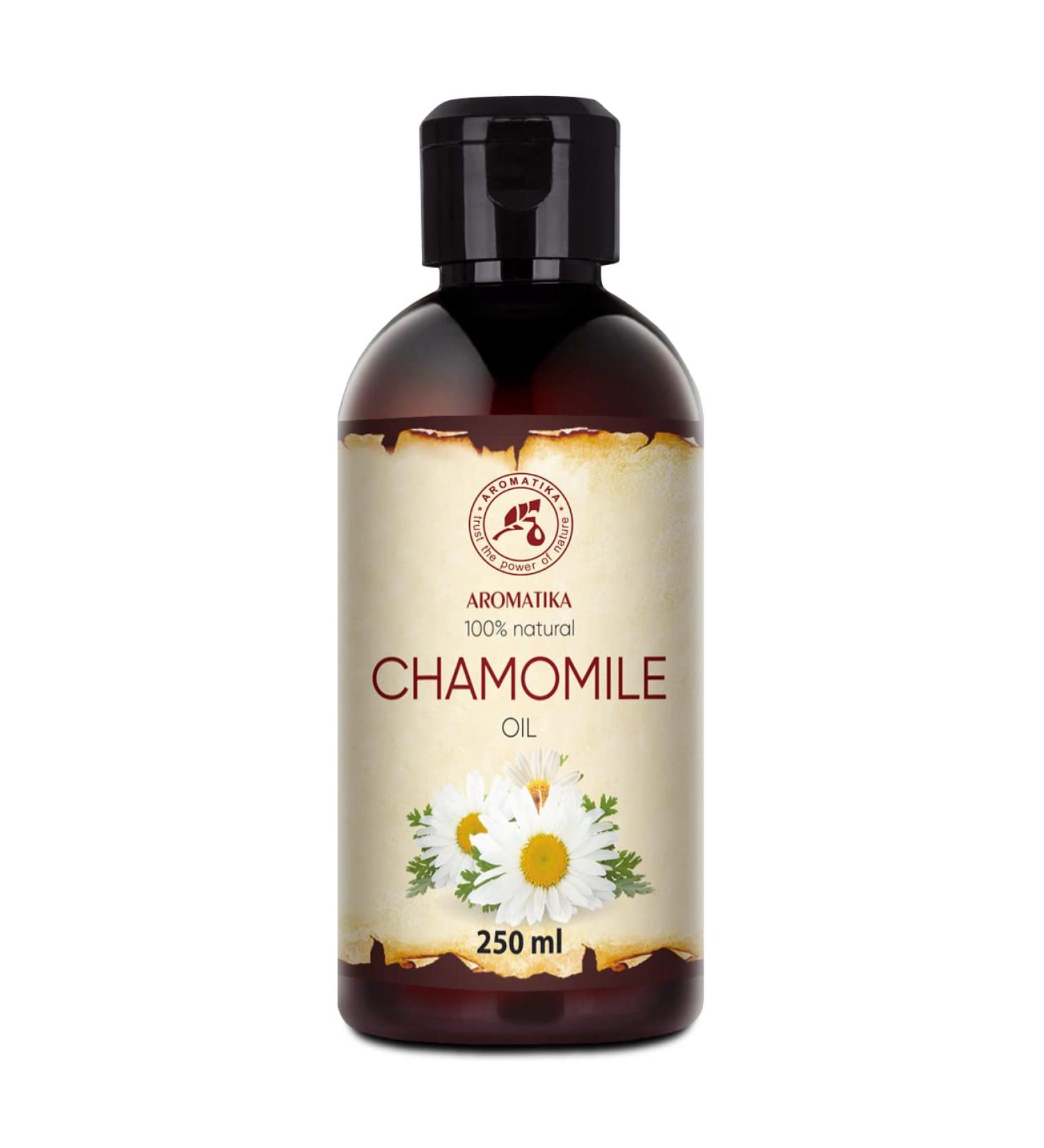 Chamomile Oil 250ml - Natural Hair & Skin Care Essential - Pure Chamomile Oil for Body & Hair Benefits - Buy Online on GoSupps.com