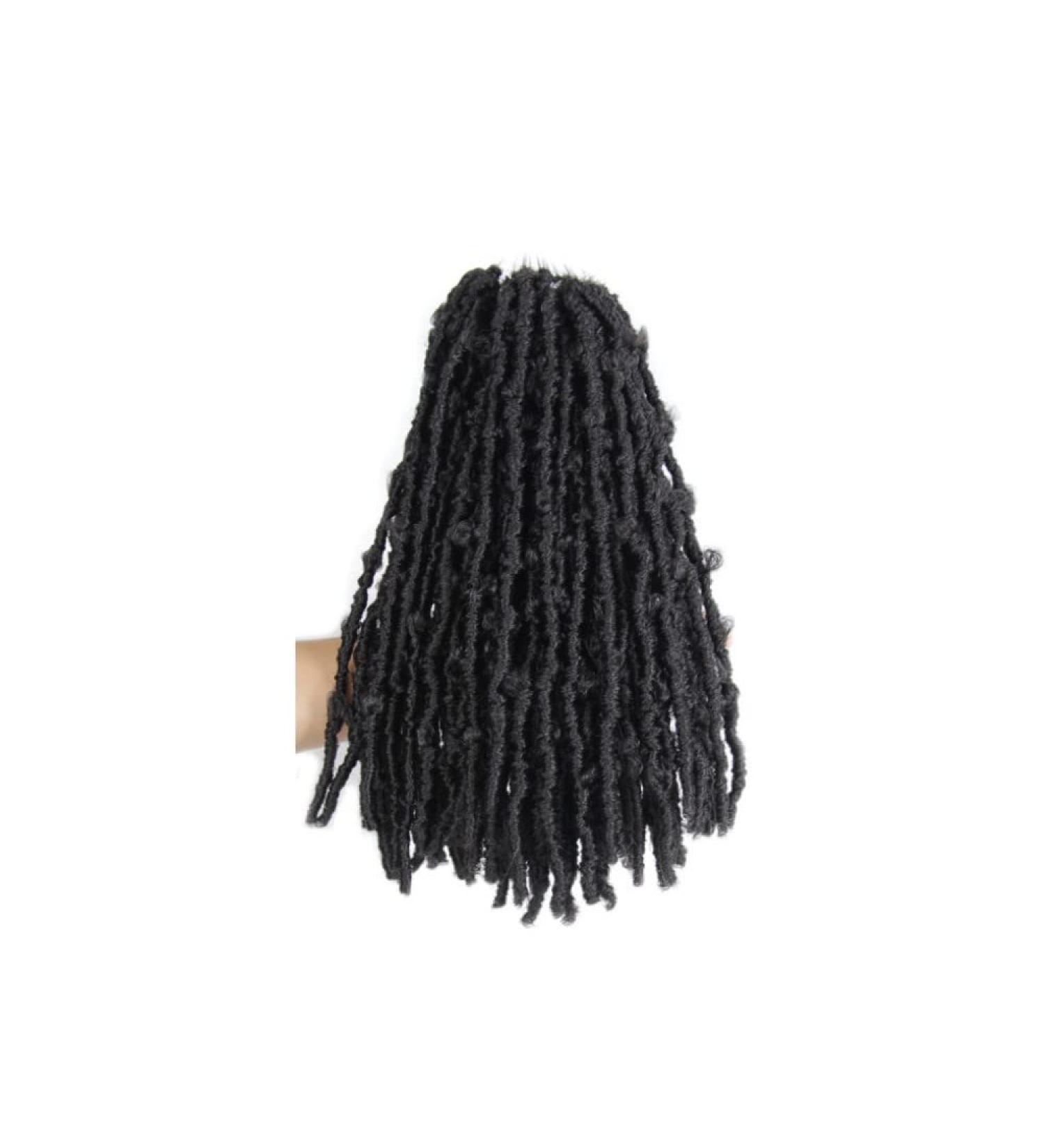 10 Inch Butterfly Locs Crochet Hair 6 Packs - Super Light Weight Soft Locs - Short Faux Distressed Braids - 2 Off Black - Buy Online on GoSupps.com