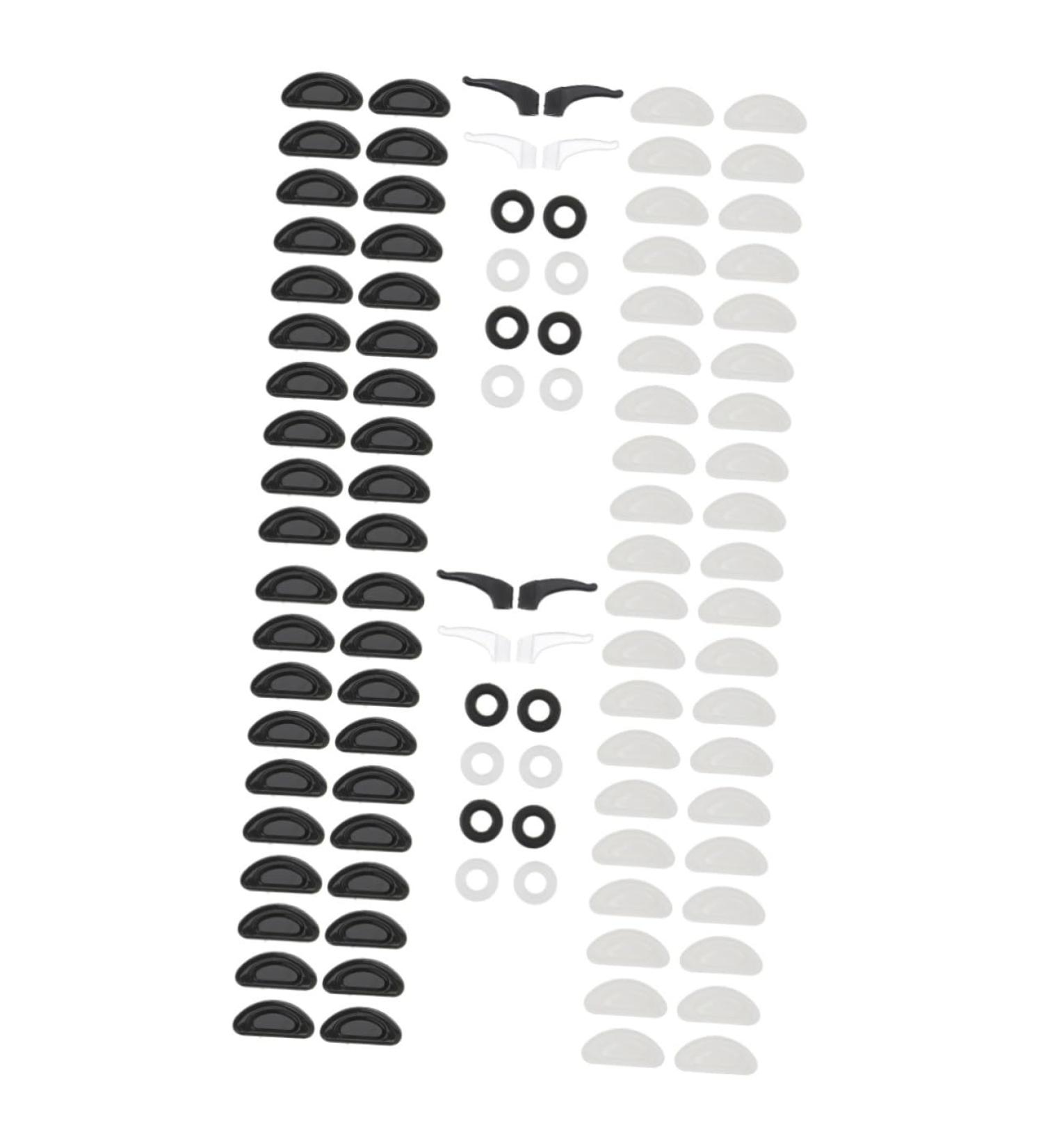 Lurrose Glasses 2 Sets - Anti-Slip Nasal Cushion Holders (Black & White) | Comfort & Support for Optimal Fit - Buy Online on GoSupps.com