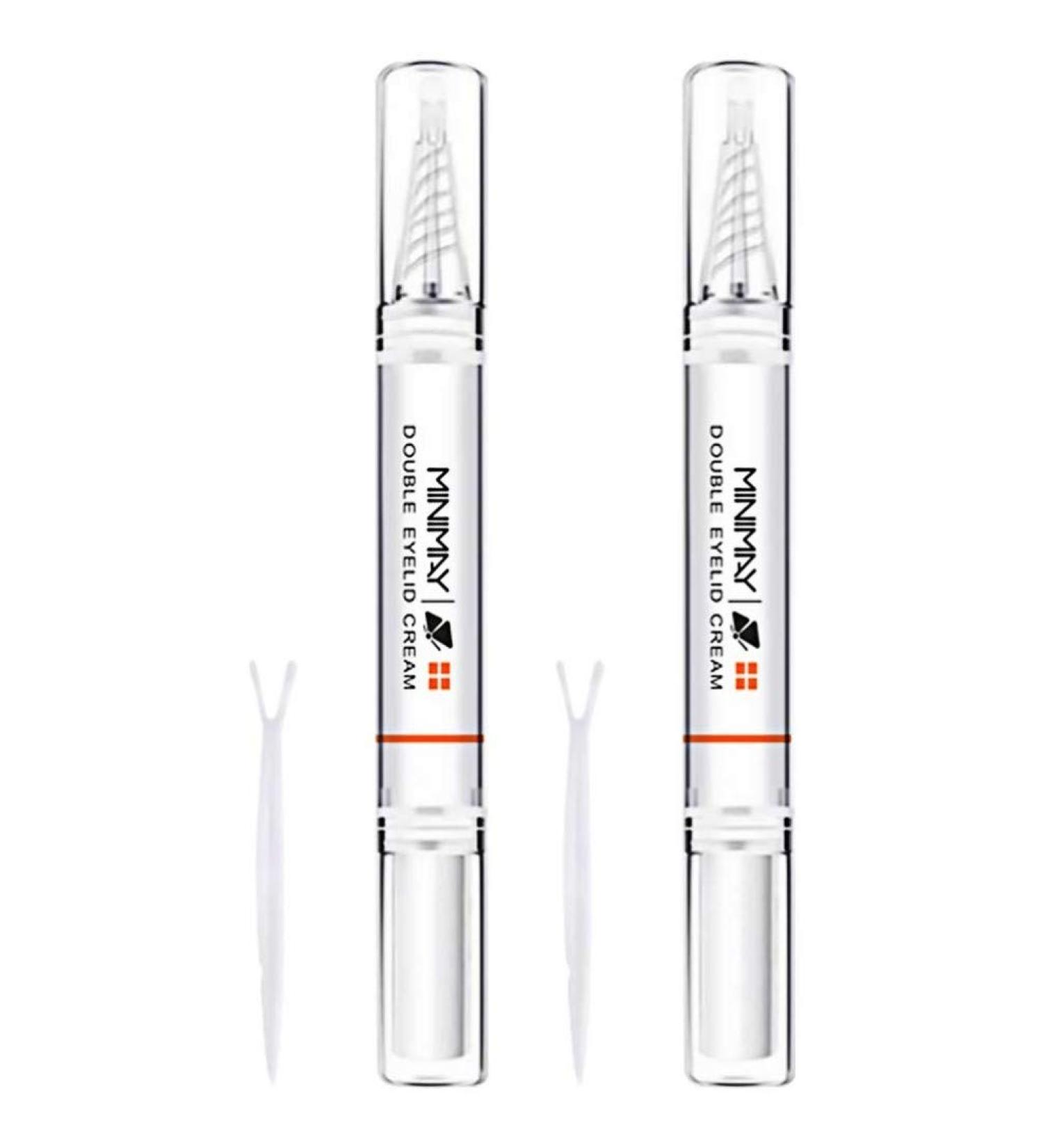 Lurrose Double Eyelid Tape 2 Sets Double Eyelid Pen Glue Invisible Double Eyelid Styling Cream Stick Lasting Liquid Eyelid Tape Stickers Cream Double Eyelid Serum Make Eyes Bigger Invisible Tape - Buy Online on GoSupps.com