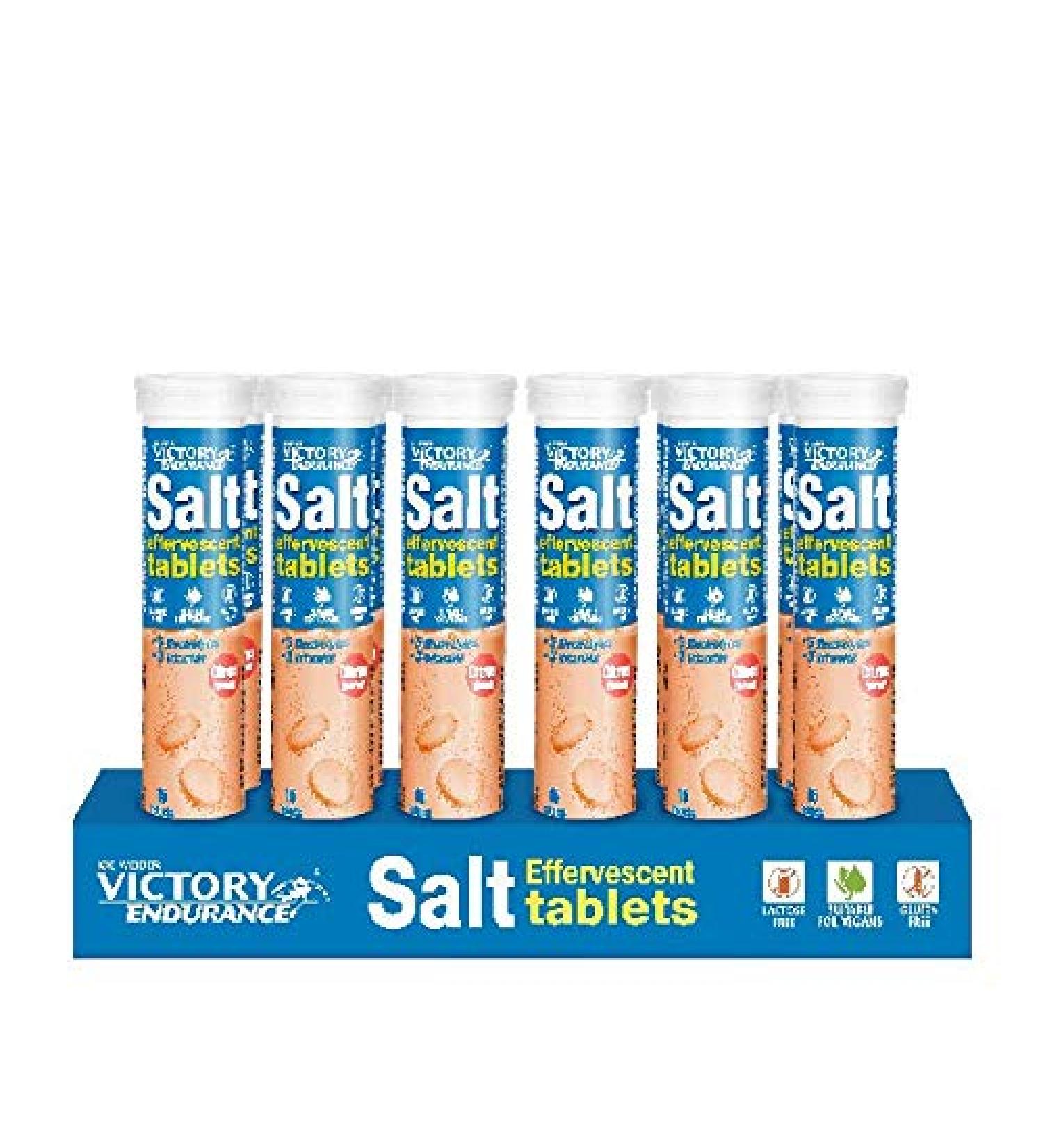 Victory Endurance Salt Effervescent Lot de 12 tubes de 15 tablettes