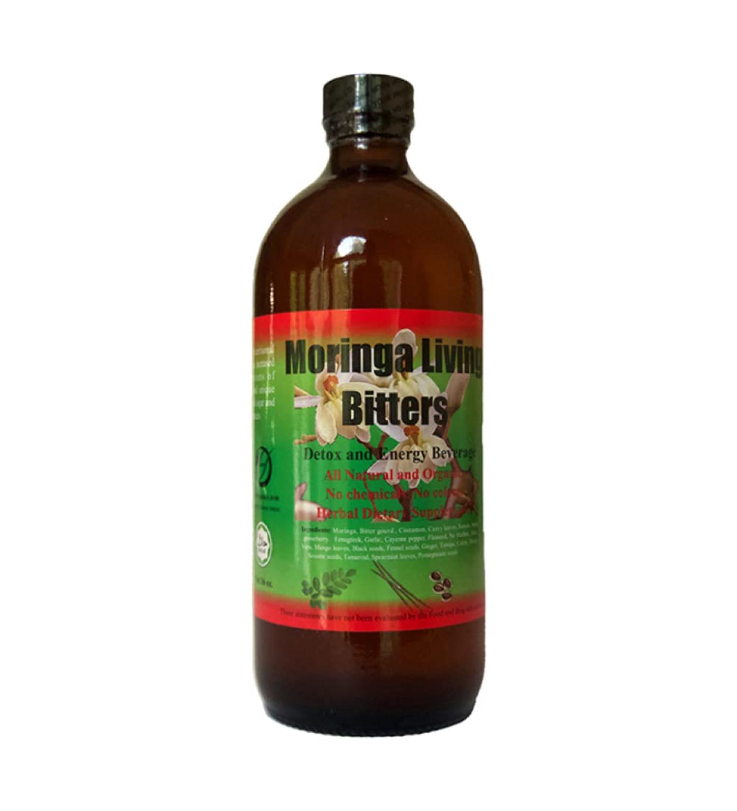 Herboganic Moringa Living Bitters - Pure and Potent Herbal Supplement - Buy Online on GoSupps.com