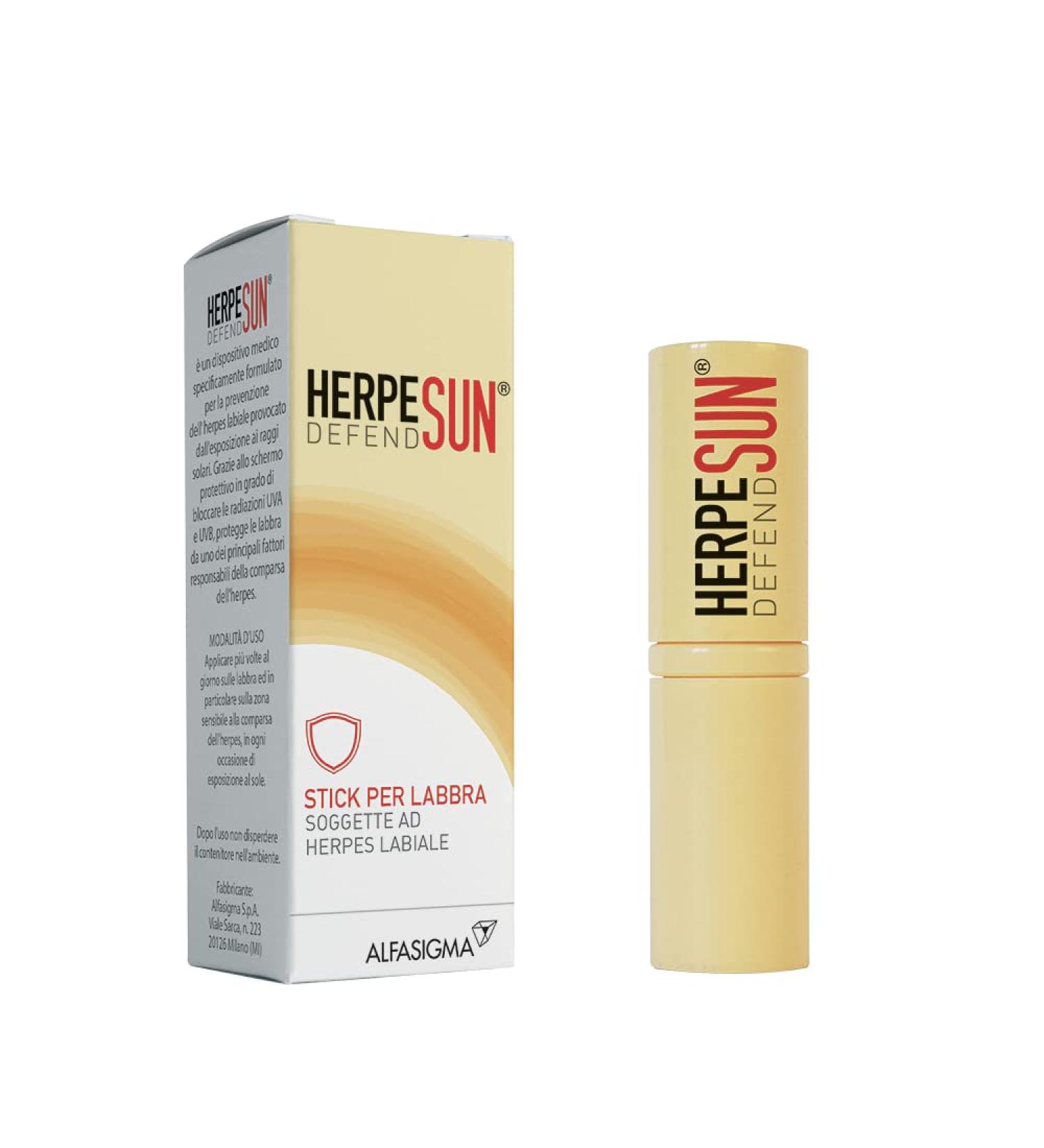 Alfasigma Herpesun Defend Stick Labbra 5ml - Effective Sun Protection for Lips | International Shipping Available - Buy Online on GoSupps.com