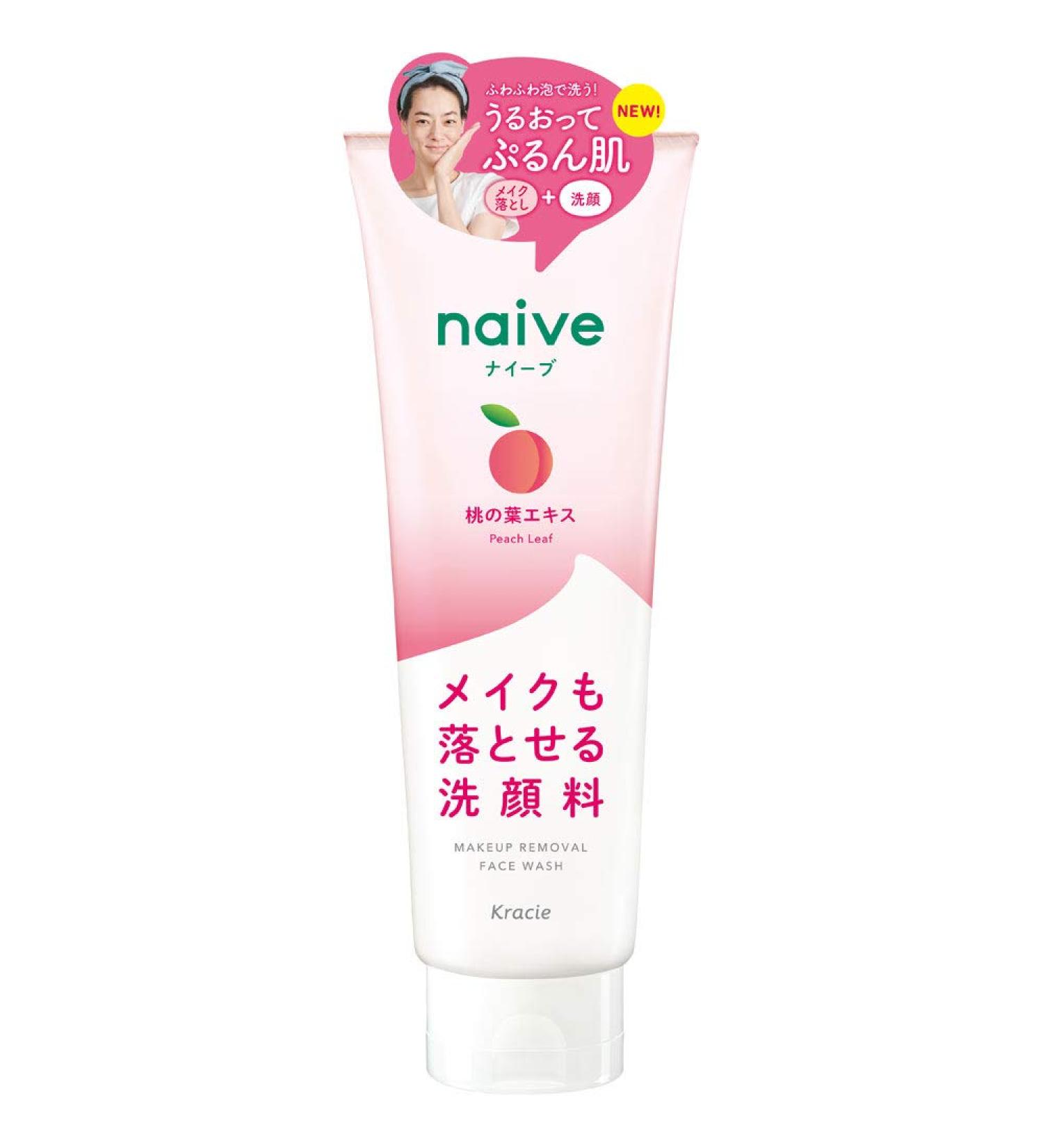 Naive Makeup Removal Face Wash Foam (Contains Peach Leaf Extract) 7.1 oz (200 g)