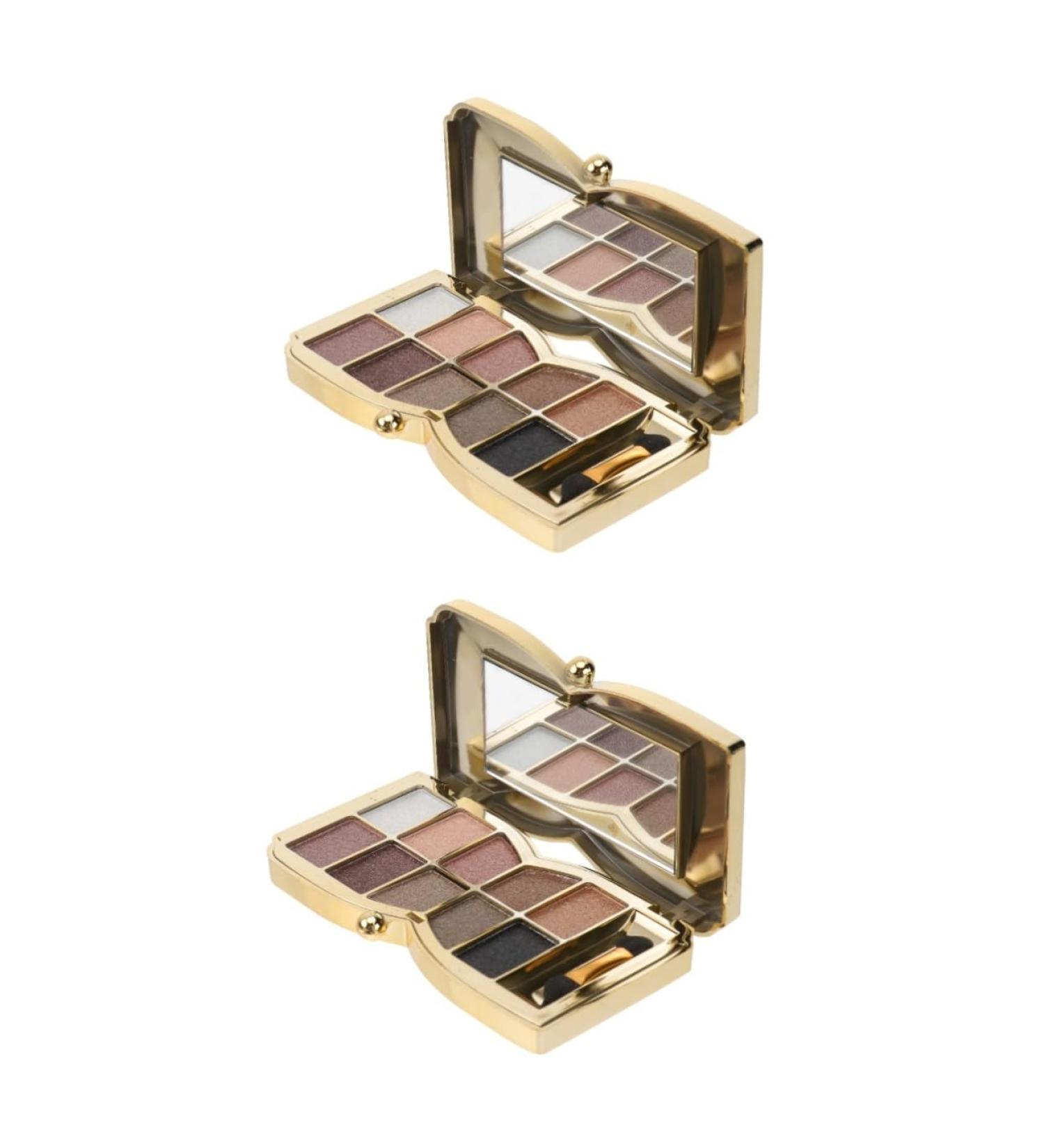 FOMIYES 2 Pcs 10 Christmas Neutral Eyeshadows Shiny Eyeshadow Dish Eye Shadow Bright Cosmetic 1 count (Pack of 1) As Shownx2pcs - Buy Online on GoSupps.com