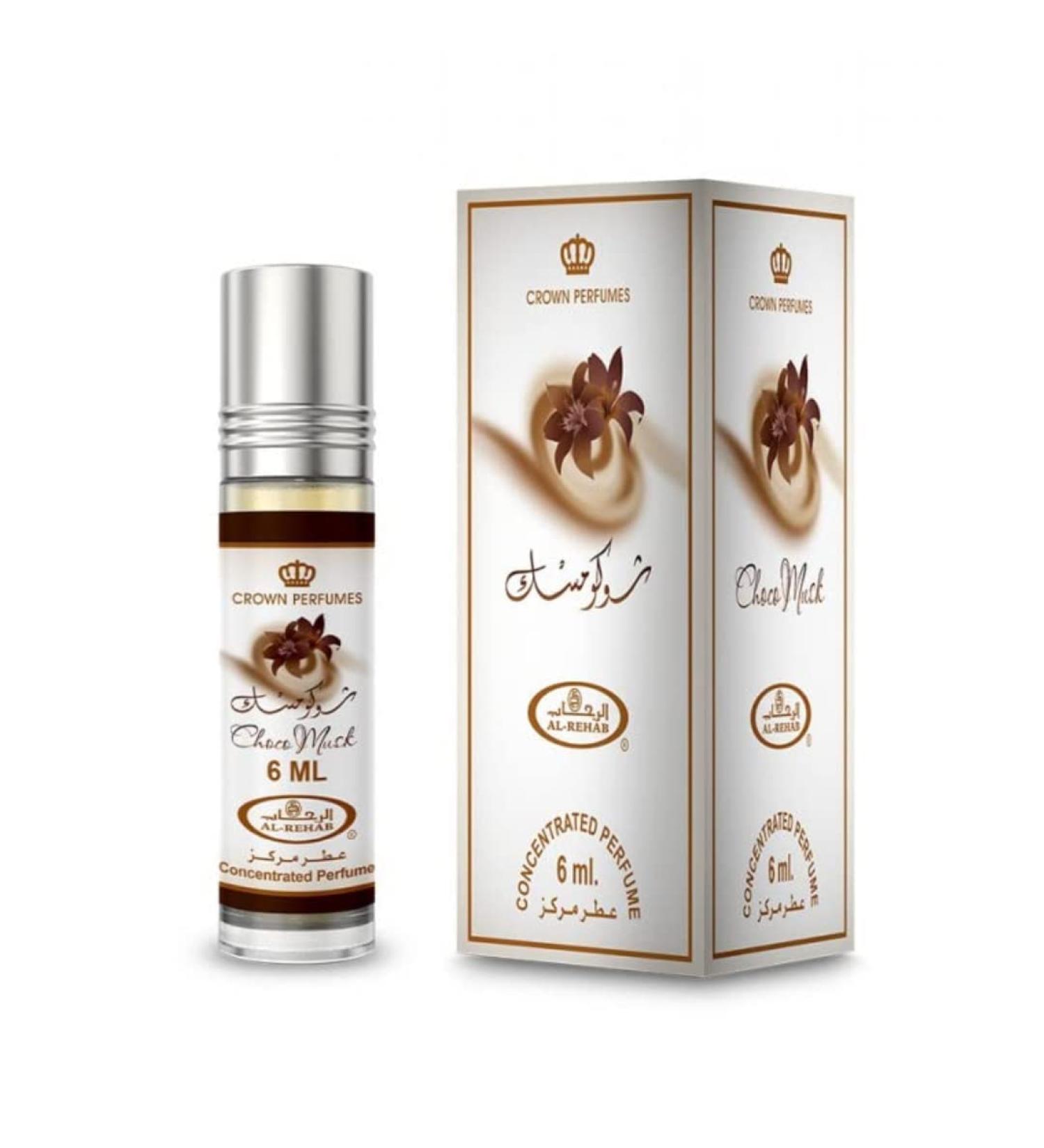 3 X Choco Musk - 6ml (.2 oz) Perfume Oil by Al-Rehab (Crown Perfumes) - The Perfect Combination of Chocolate and Musk - Buy Online on GoSupps.com