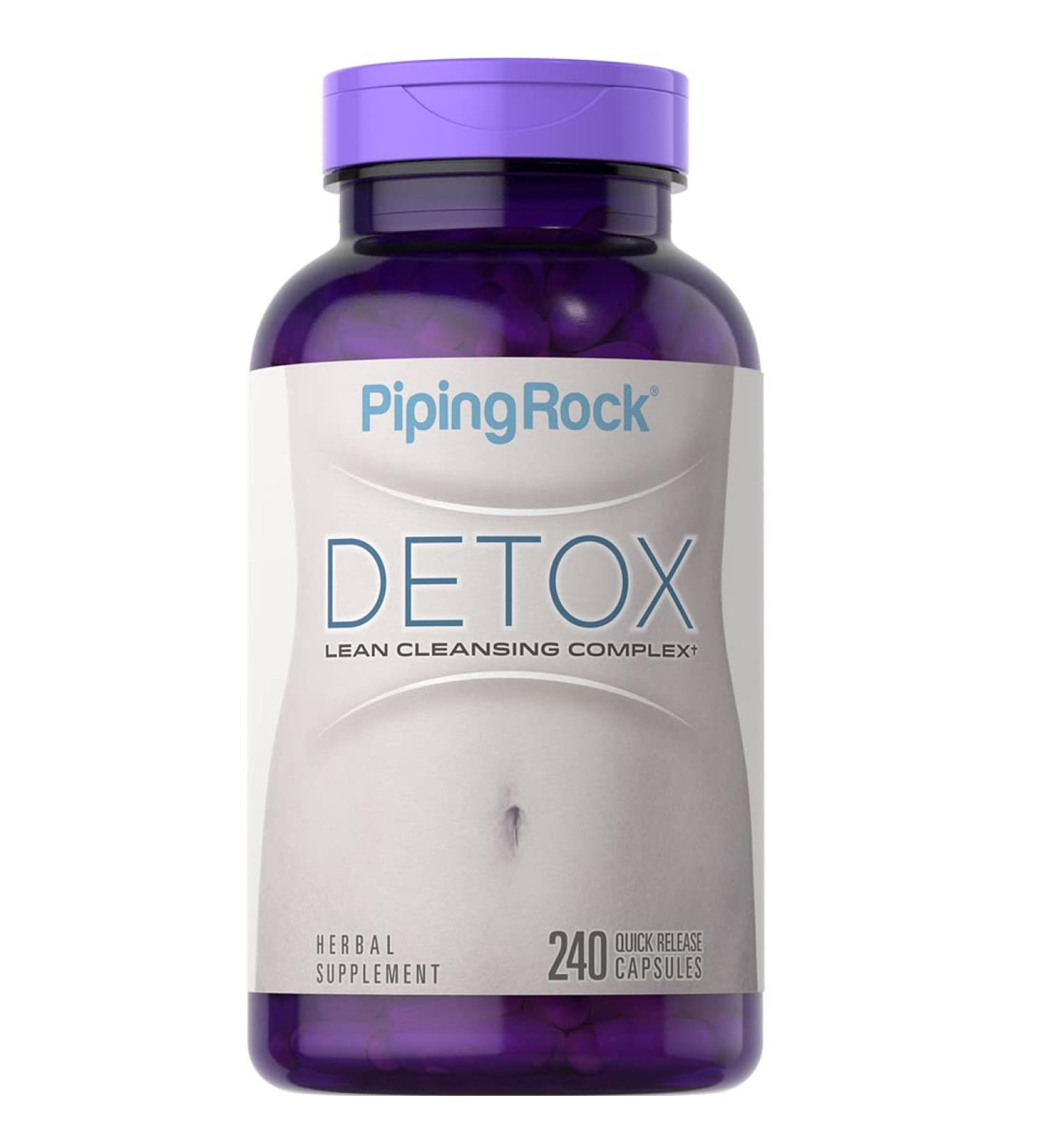 Piping Rock Detox Cleansing Pills 240 Capsules Lean Complex Dietary Supplement Gluten Free Non-GMO - Buy Online on GoSupps.com