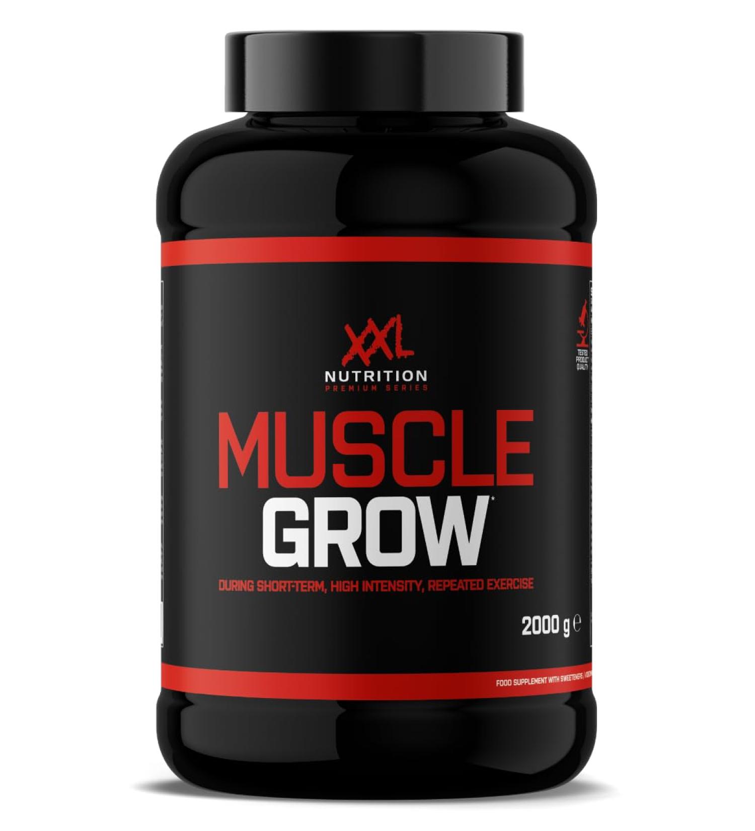 Buy XXL Nutrition Muscle Grow - All-in-One Supplement | Creatine Protein BCAAs & More - Watermelon Flavor | 2000g - International Shipping Available - Buy Online on GoSupps.com