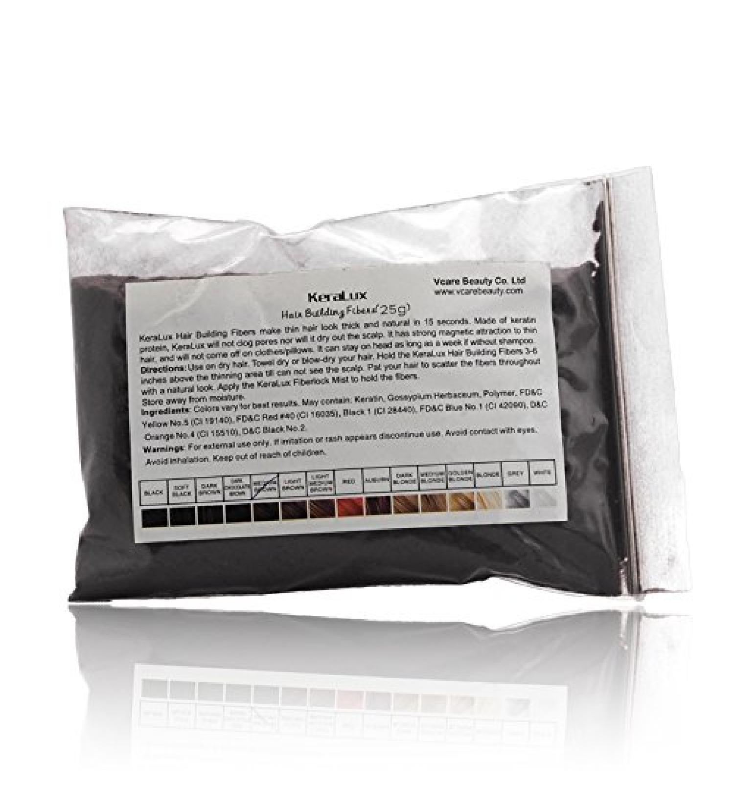 Hair compressor 25g refill bag - scatter hair against light hair and bald formation hair sealing with bulk hair color: light brown (light brown)