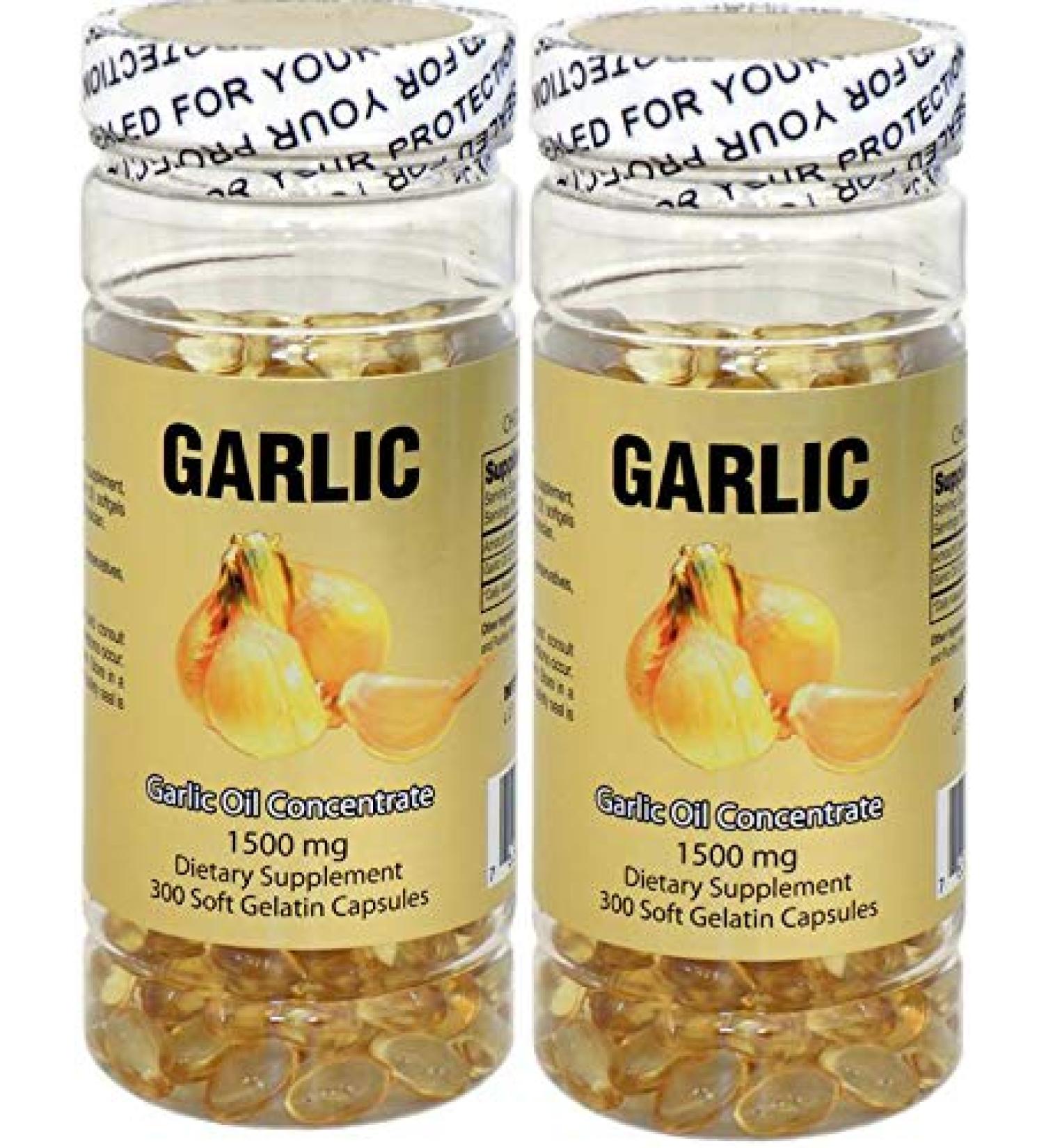 NuHealth Garlic Oil Concentrate 1500mg - 600 Softgels | New Item | Good Product - Buy Online on GoSupps.com