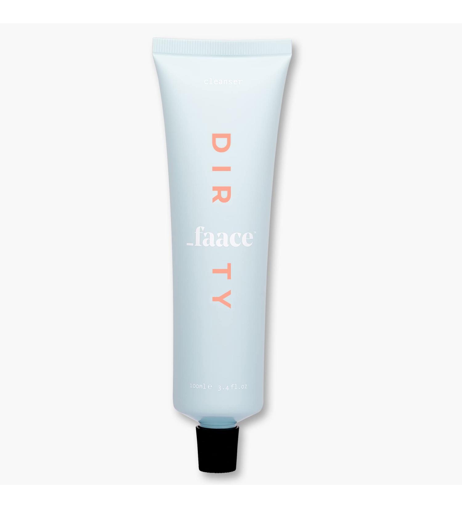 Faace Dirty Rose Water Face Cleanser As Seen On Dragons Den - Creamy Gel Purifies Soothes & Exfoliates to Fight Acne - Made in UK - Vegan & Organic Skincare - 100 ml - Buy Online on GoSupps.com