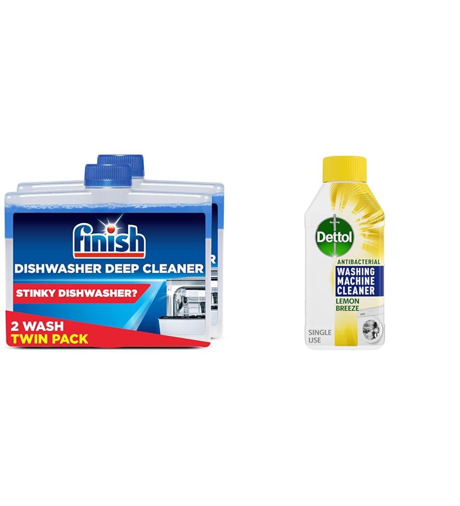 Finish Dishwasher + Dettol Washing Machine Cleaning Bundle - Buy Online on GoSupps.com