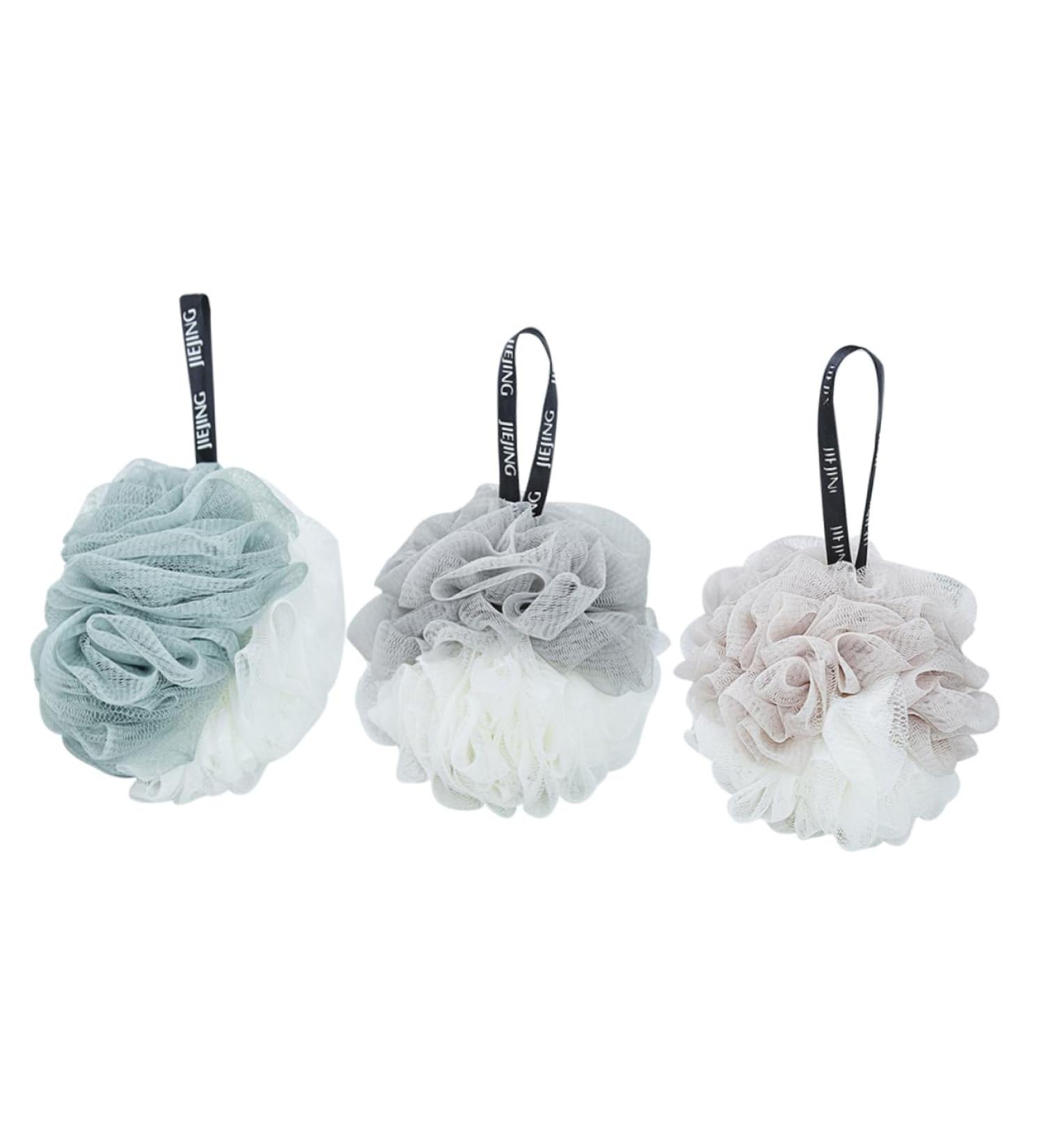 Buy Minkissy 3pcs Bath Sponge Set - Exfoliating Body Loofah Scrubber for Shower - Ideal for Women - International Shipping Available - Buy Online on GoSupps.com