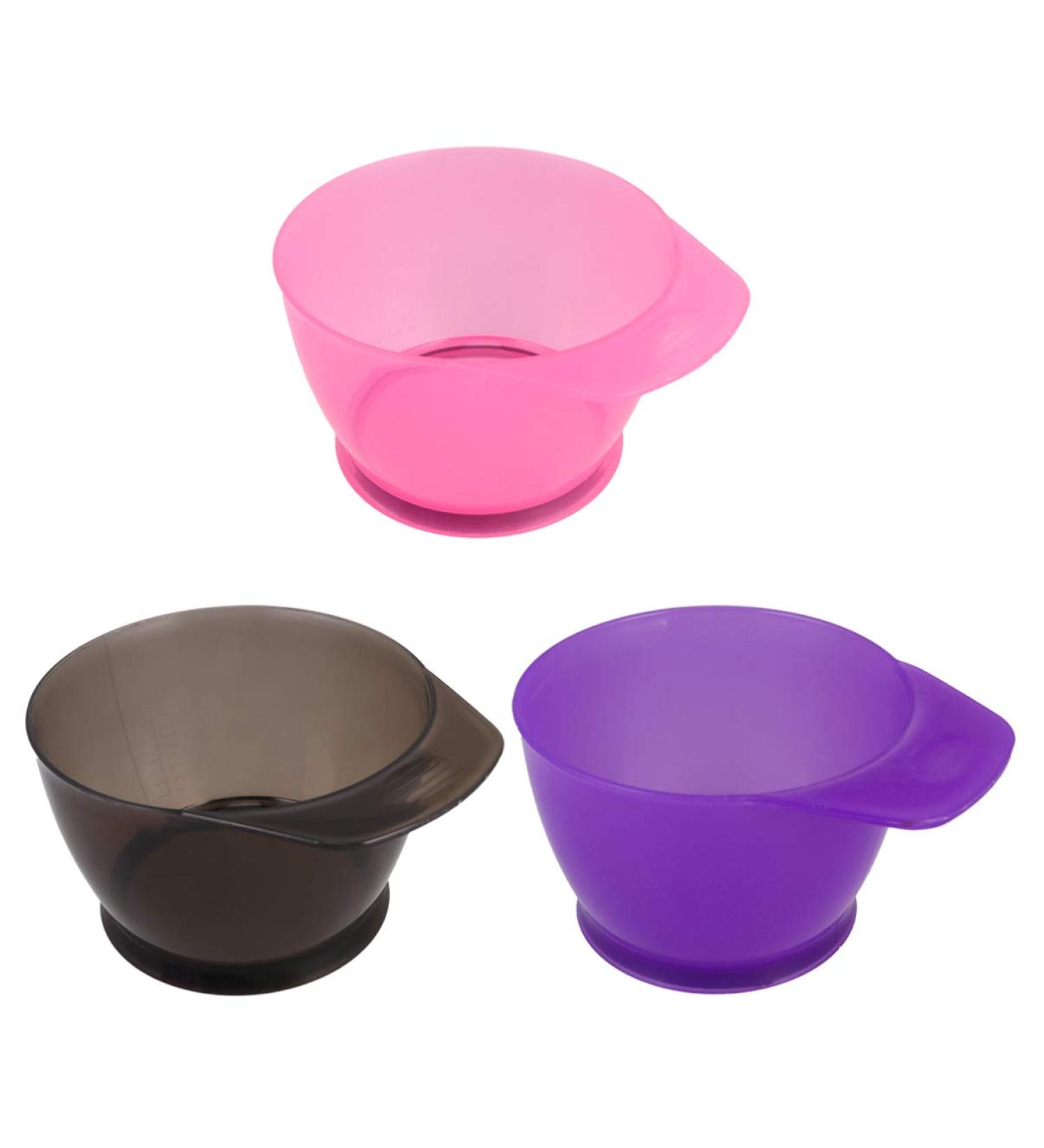 FRCOLOR 3-Piece Hair Color Mixing Bowl Set - Thickened Hair Dye Bowl with Handle & Scale for Home & Salon Use - Buy Online on GoSupps.com