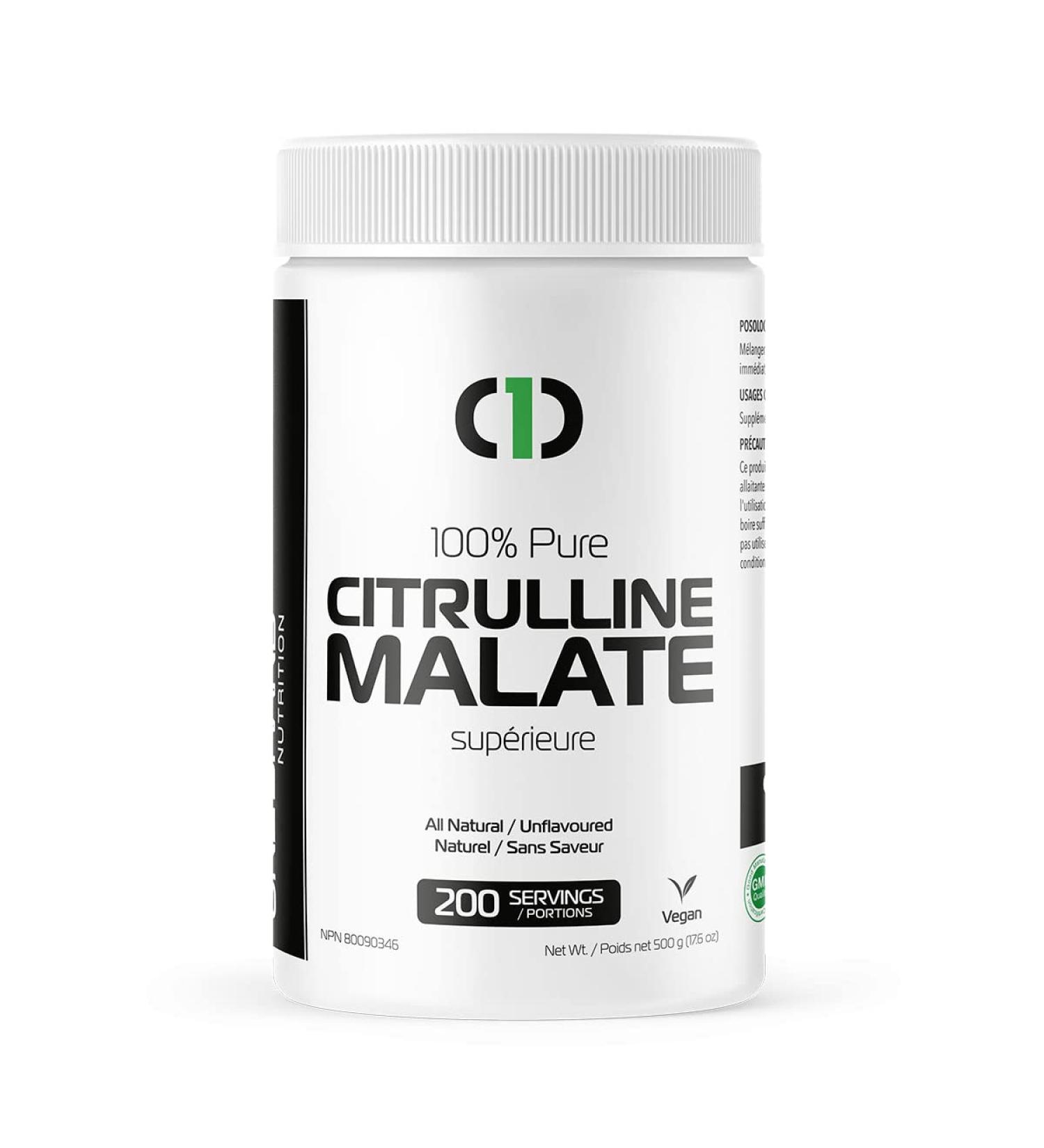 One Brand Nutrition L-Citrulline Malate Powder 100% PURE Vegan (500g) | 200 Servings - Buy Online on GoSupps.com