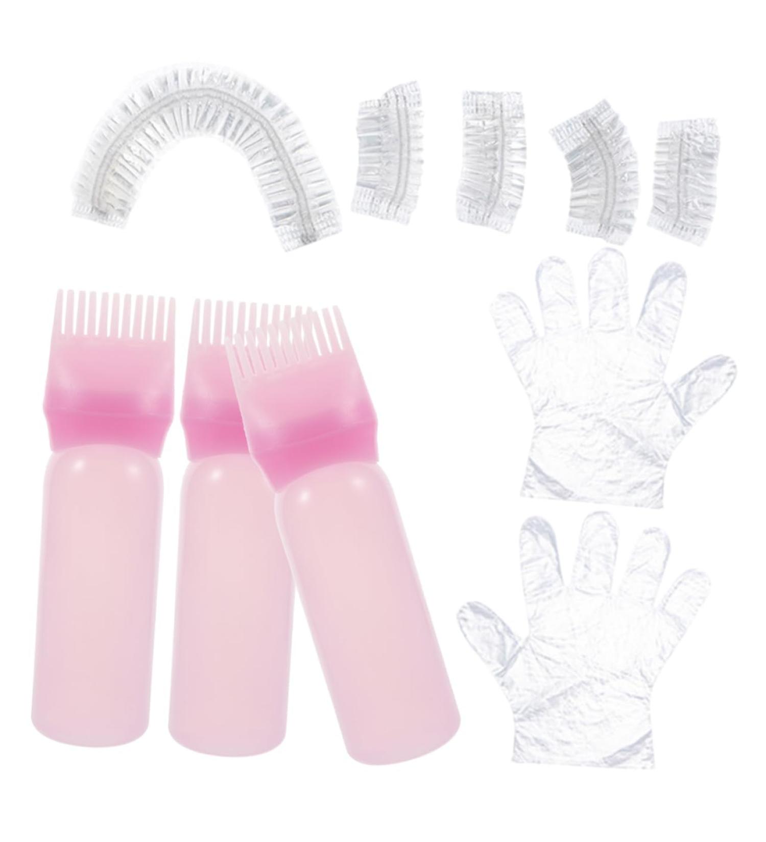 Didiseaon Bleach Kit 1 Set Diy Hair Dye Tools Shower Cap Baby Safety Helmet Bleach Hair Kit Hair Dying Accessory Kit Hair Dye Kit Hair Oil Applicator Tool Kit Pink Portable Hair Bleach - Buy Online on GoSupps.com