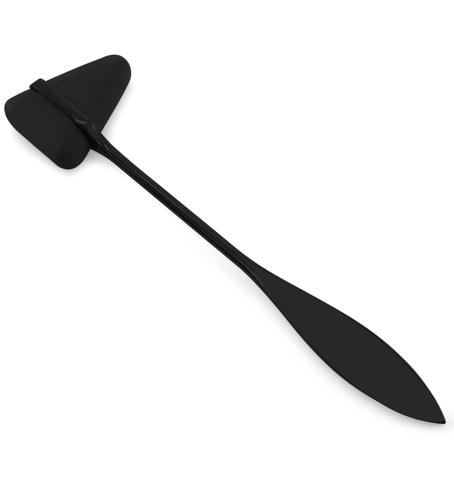 DEXSUR Taylor Tomahawk Percussion Hammer for Accurate Reflex Testing - Tapered Handle with PVC Bumper, Chrome Plated Handle - 8 Length Stainless Steel - Black - Buy Online on GoSupps.com