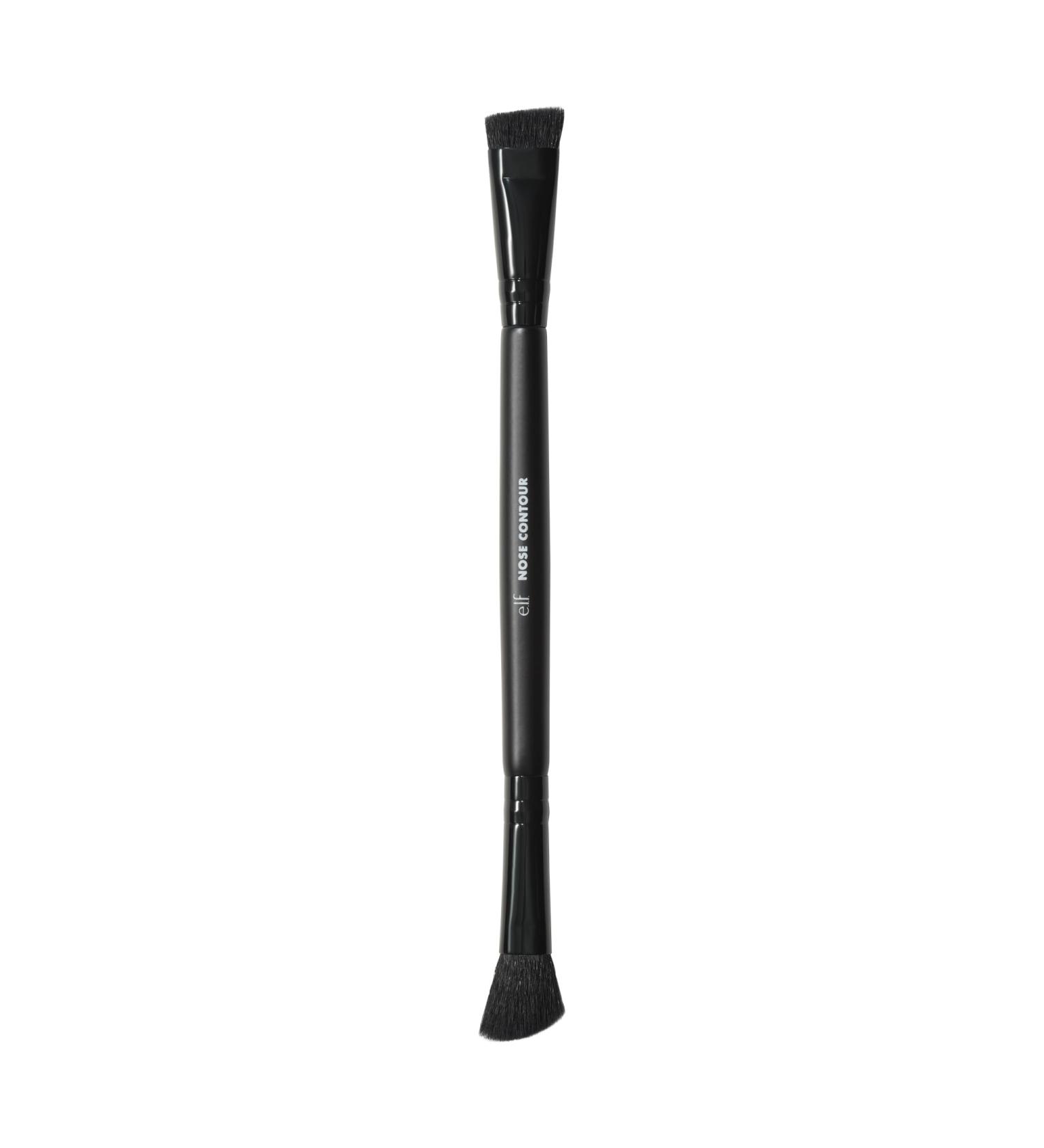 e.l.f. Dual Ended Nose Contour Brush | Perfect for Nose Contouring | Angled & Fluffy End | Synthetic Cruelty-Free Makeup Tool - Buy Online on GoSupps.com