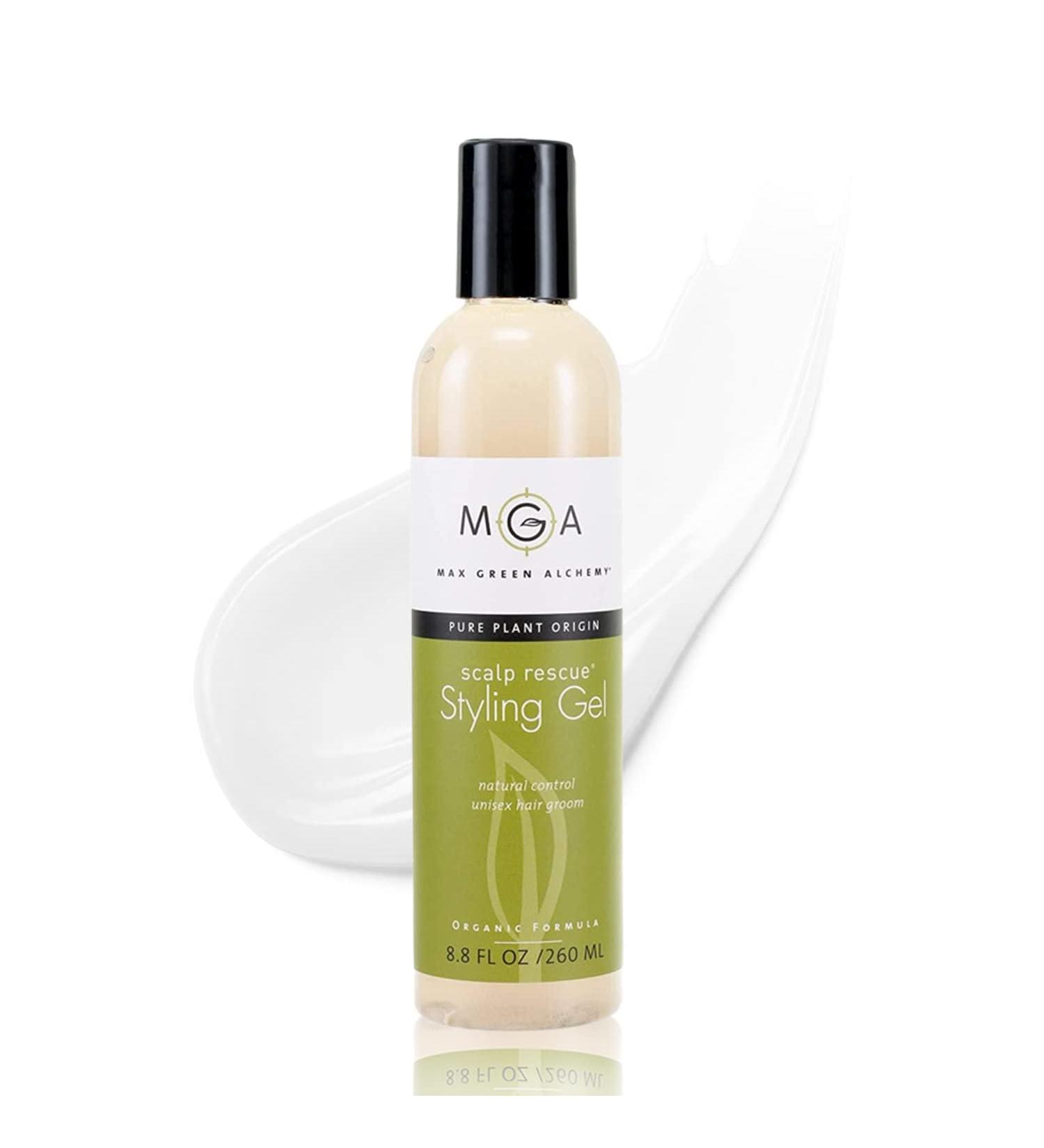 Scalp Rescue Styling Gel - Organic Frizz Control for Curly Hair | Flexible Hold Alcohol-Free Water-Based | 8.8 Fl Oz - Buy Online on GoSupps.com