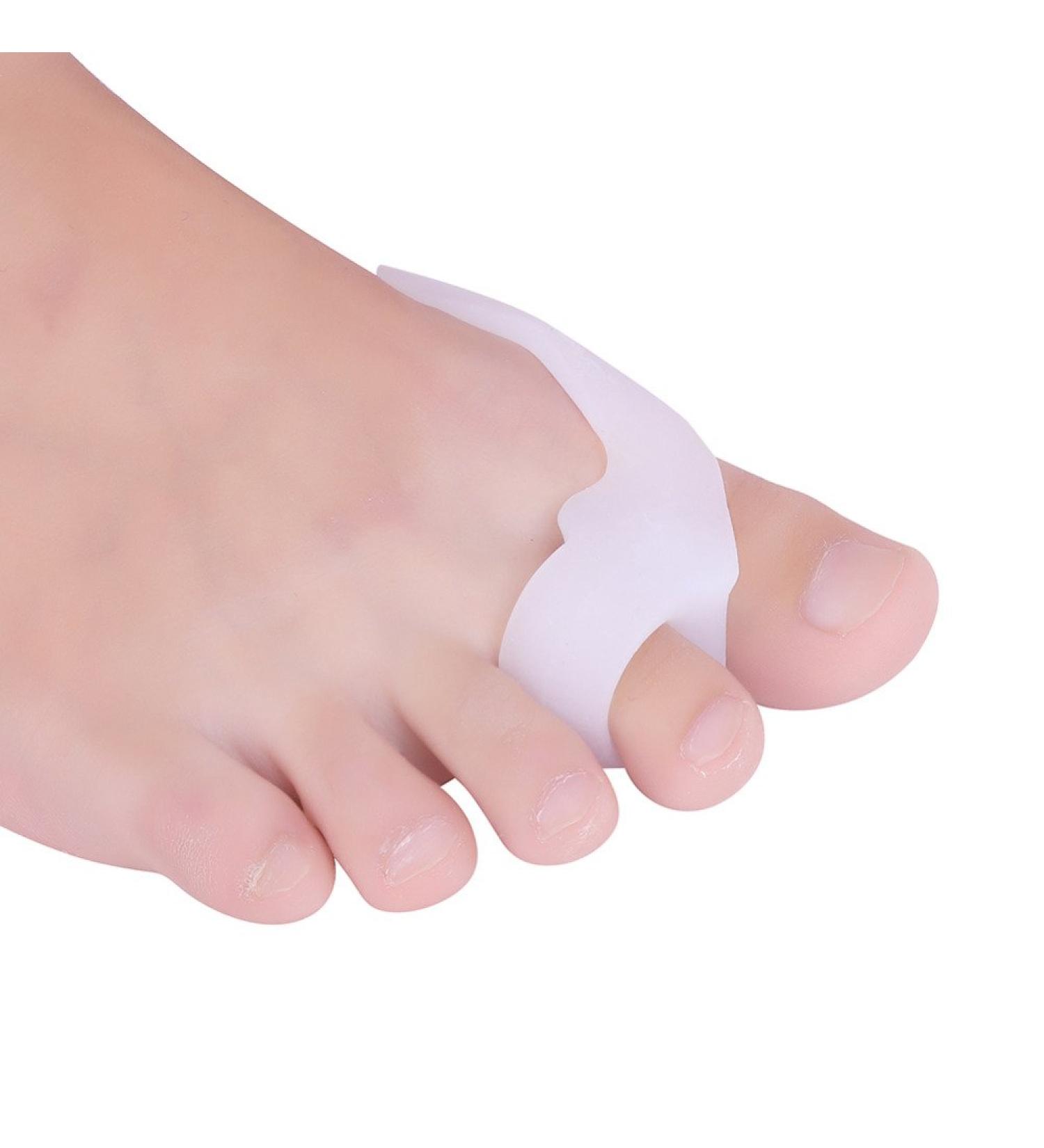 Pedimend Silicon Bunion Shield with Toe Separators (Pair - 2PCS) - Gently Straighten Bent Toes & Realign Toe Joints - Prevent Callus & Corns - for Men & Women - Foot Care - Buy Online on GoSupps.com