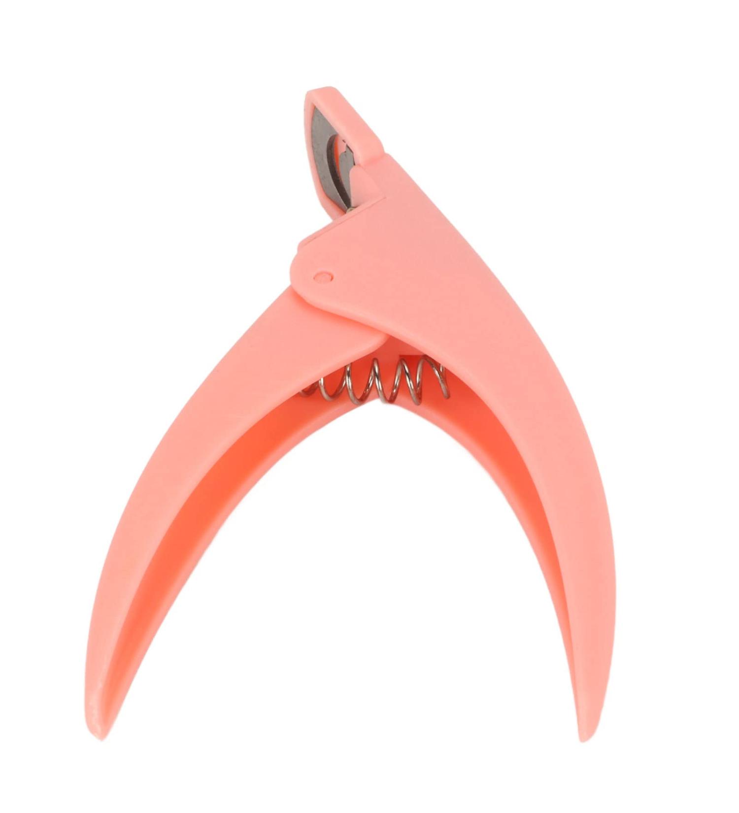 Ghzste Acrylic Nail Clipper Professional Stainless Steel Nail Tip Cutter False Nail Trimmer Manicure Tool (Pink) - Buy Online on GoSupps.com
