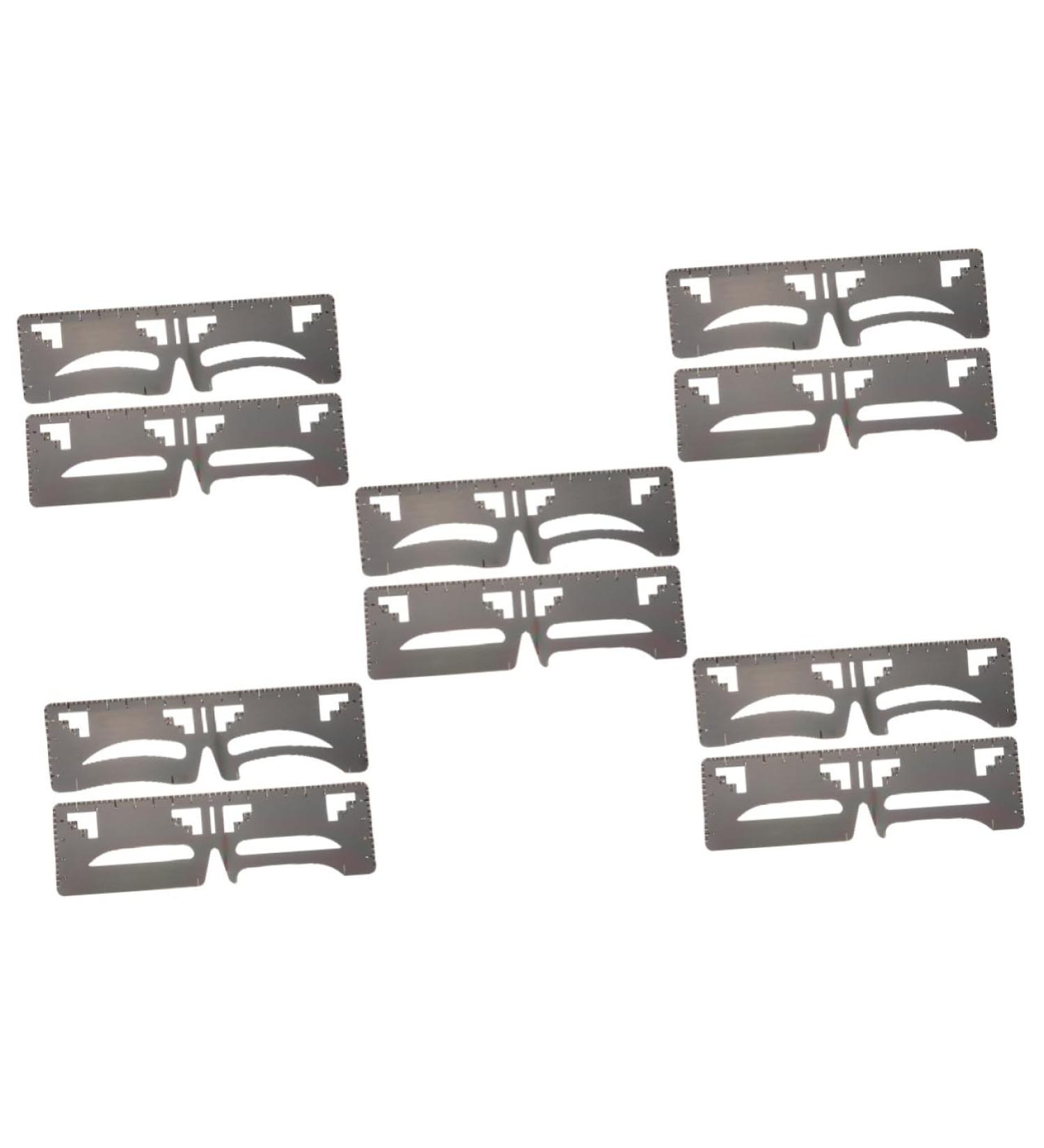 Beavorty 10 Pcs Eyebrow Ruler T Tool Makeup Gadgets Brow Stencil Eyebrow Makeup Tools Supplies Eyebrow Shape - Buy Online on GoSupps.com