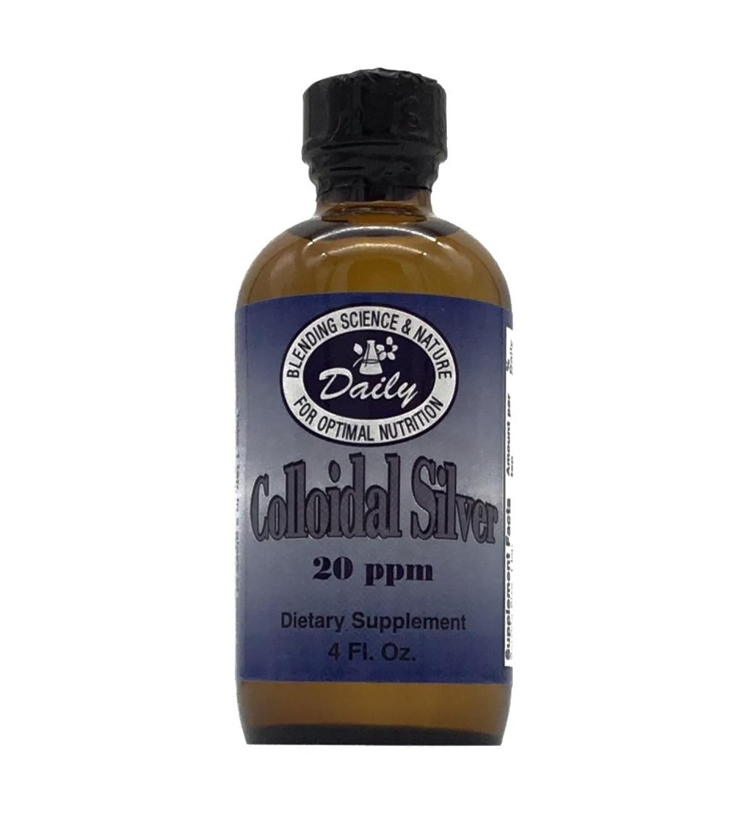 Daily Manufacturing Colloidal Silver 20 ppm (Food Grade) 4 fl oz