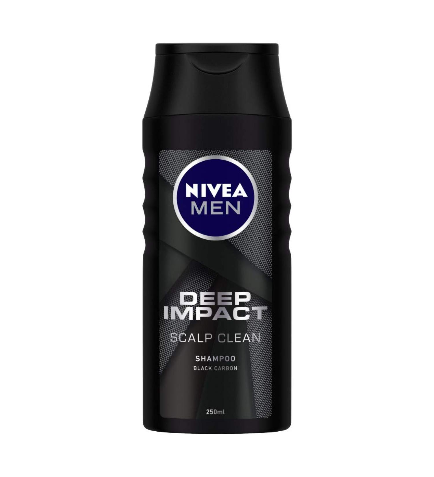 Nivea Men Deep Impact Scalp Clean Shampoo 250ml - Best Scalp Care | Buy Online Internationally - Buy Online on GoSupps.com