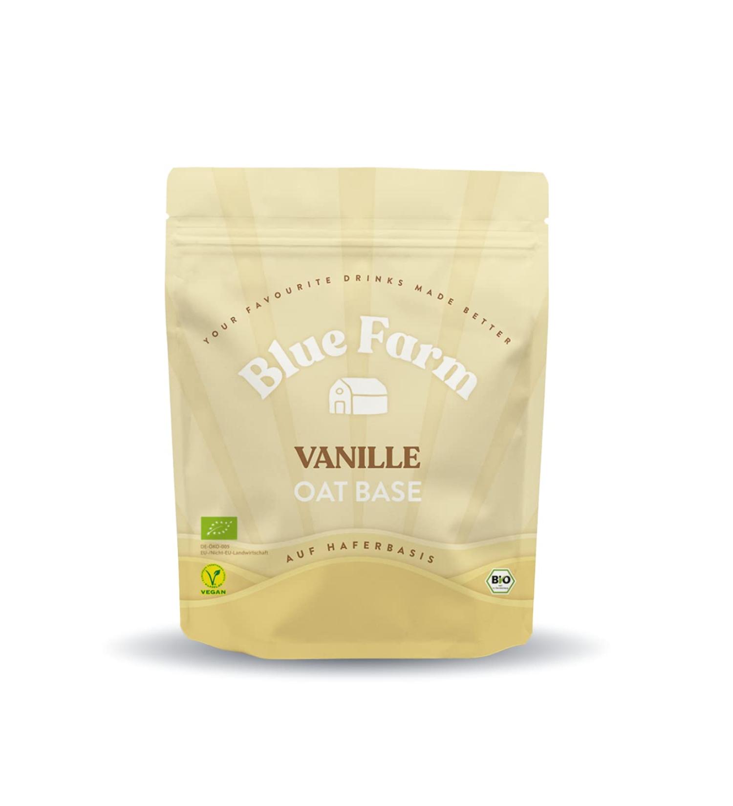 Organic Blue Farm Oat Base Vanilla Drink | 100% Real Vanilla | Lactose-Free & Gluten-Free | Naturally Sweetened with Coconut Blossom Sugar - Buy Online on GoSupps.com