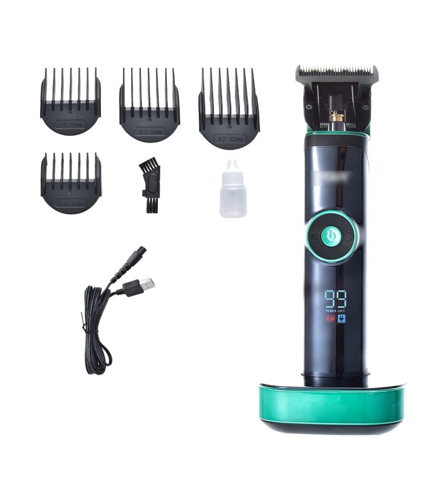 Professional Electric Hair Clippers - Long Battery Life LCD Display High Power - Best Shaved Black Clipper for International Shipping - Buy Online on GoSupps.com