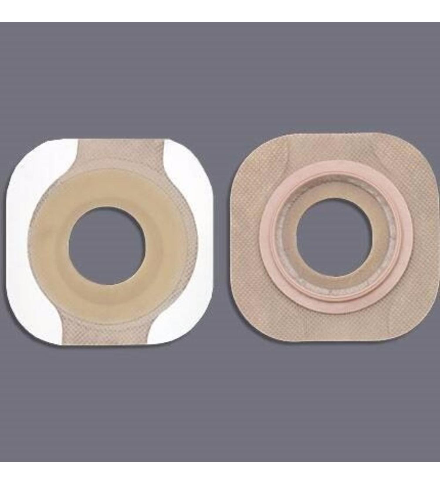 Colostomy Barrier New Image Flextend Pre-Cut Tape 2-1/4" Flange Red Code Hydrocolloid 1-1/2" (#14708 Sold Per Box)