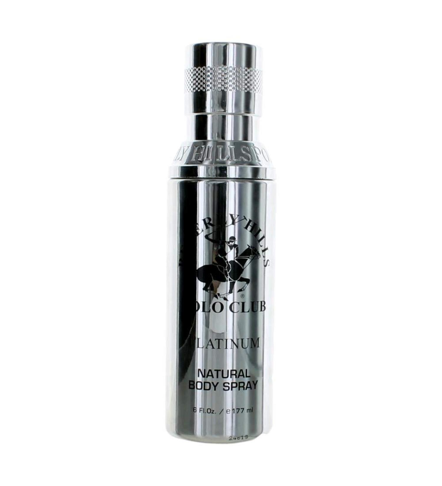 BHPC Platinum by Beverly Hills Polo Club 6 oz Body Spray for Men