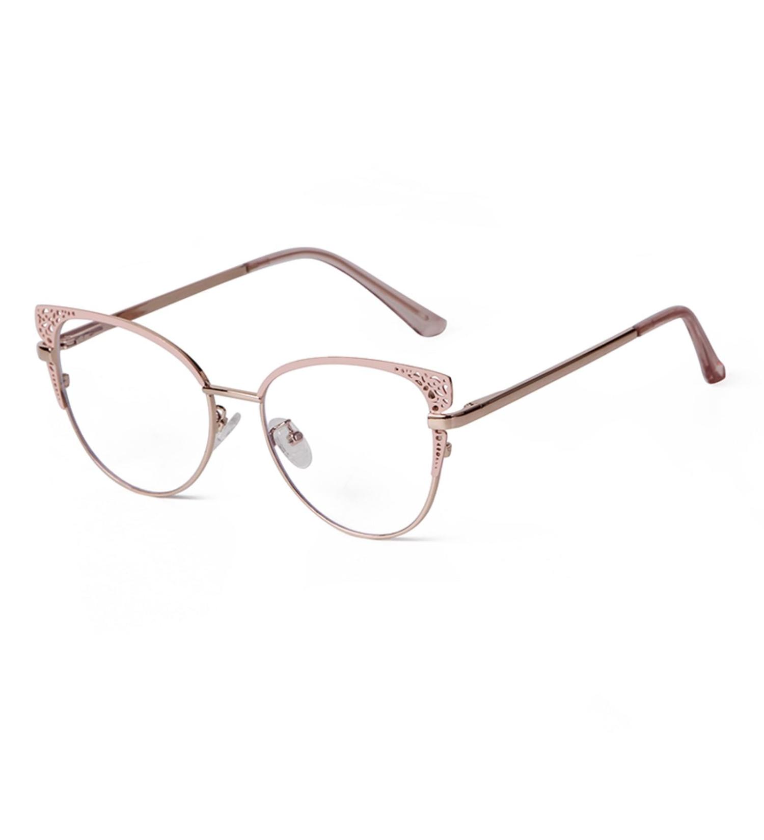 Shop ADEWU Cat Eye Glasses for Women - Chic Pink Fake Glasses with Blue Light Filter - Stylish Prescription-Free Frames - Buy Online on GoSupps.com