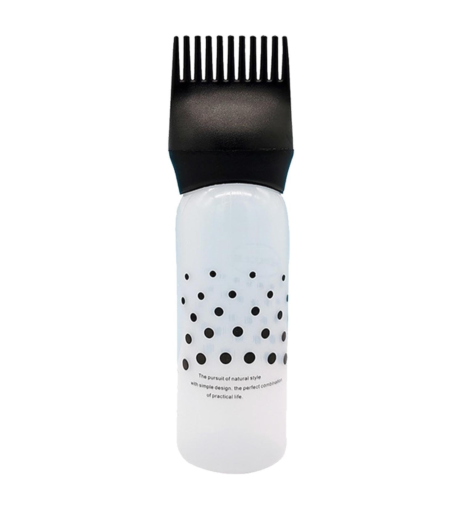 Hair Oil Applicator Bottle Bottle Applicator Brush Hair Oiling Applicator Bottle | Hair Oiling Applicator Bottle Hair Dye Brush Bottle for Hair Dyeing Black - Buy Online on GoSupps.com